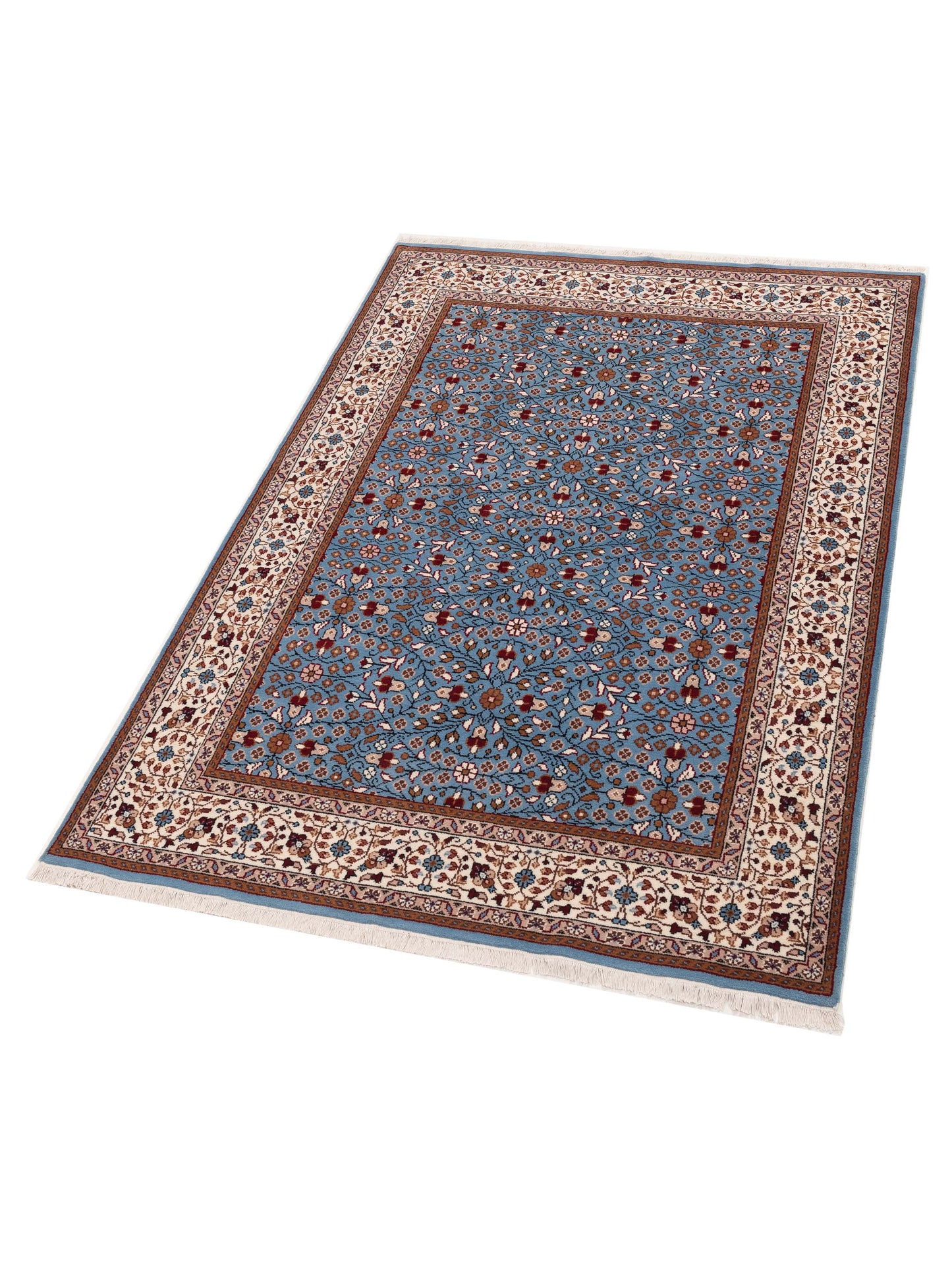 Kayseri 153032 Blue Ivory 4.11x6.11 Hand Knotted Rug