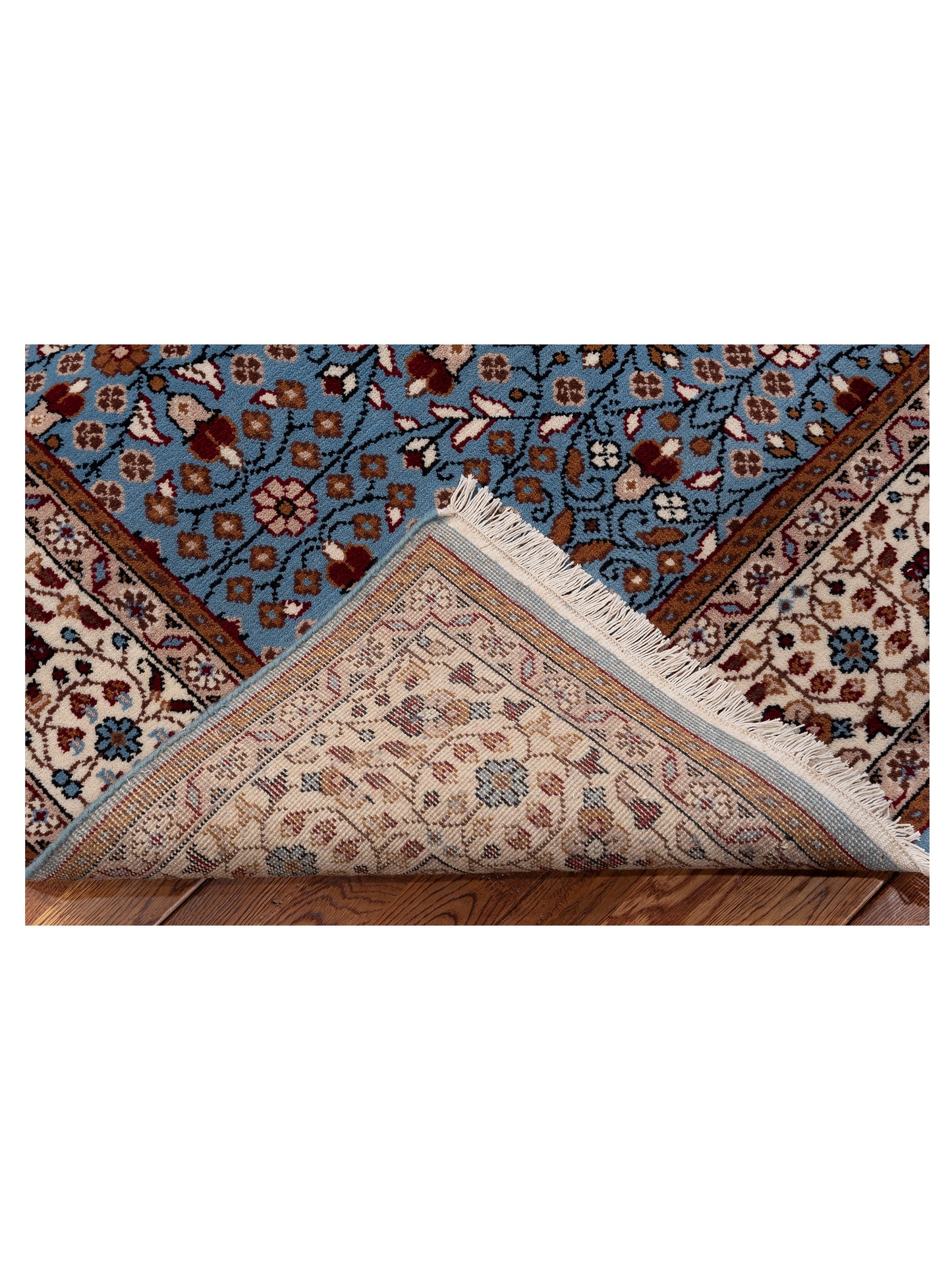 Kayseri 153032 Blue Ivory 4.11x6.11 Hand Knotted Rug