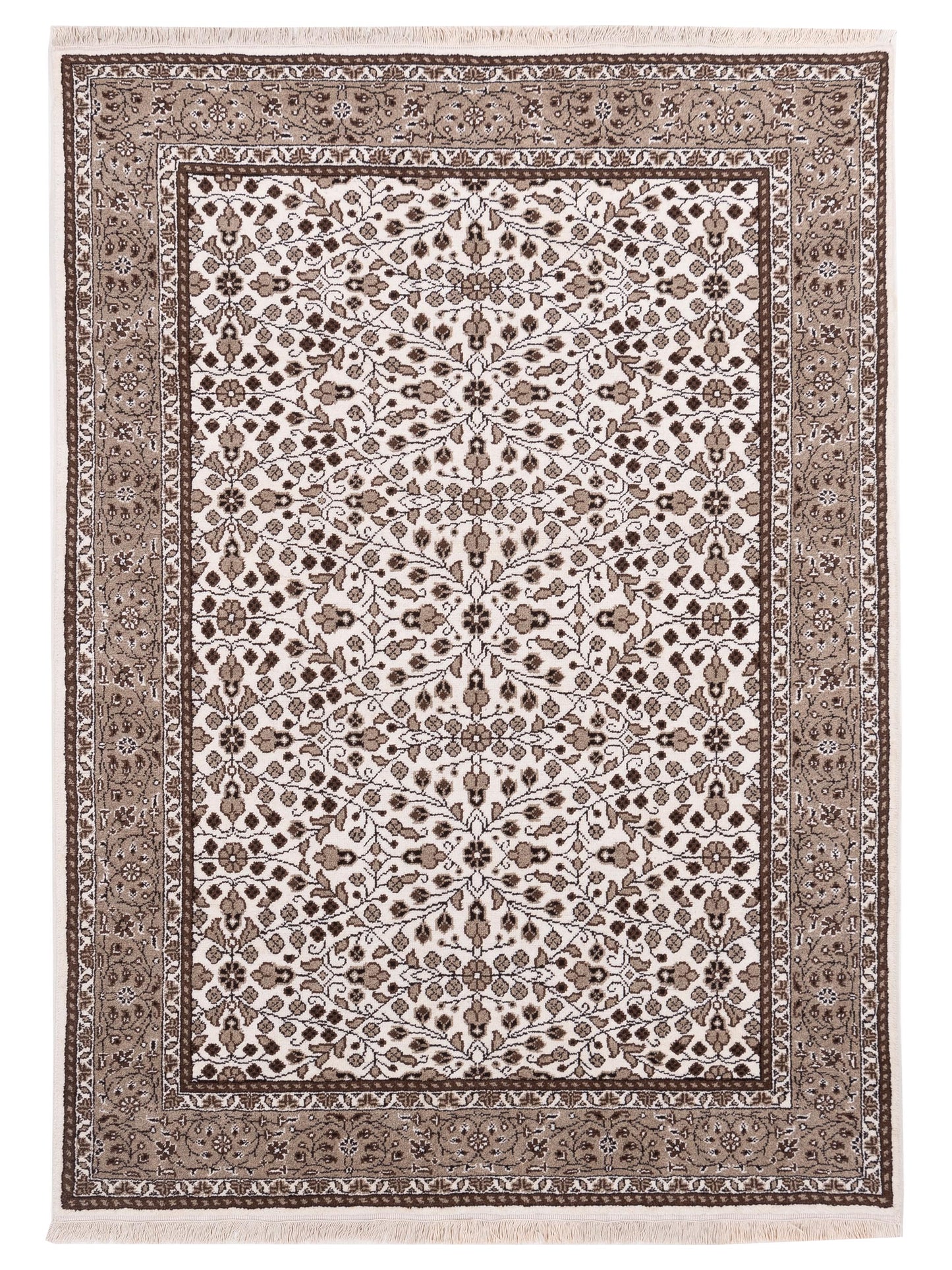 Pasha Kayseri Ivory Brown Traditional