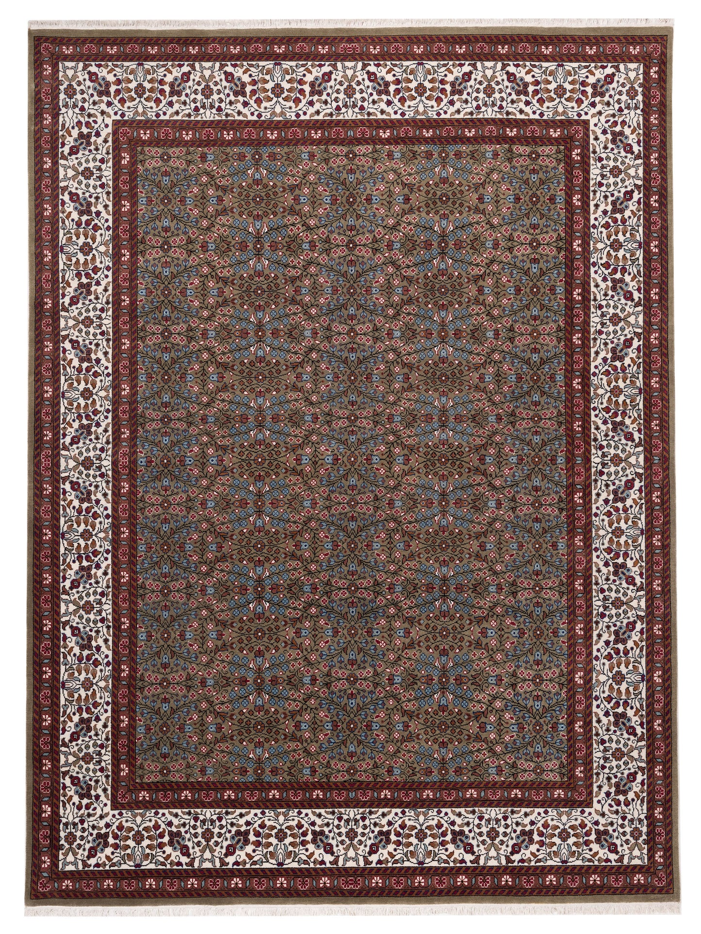 Pasha Kayseri Green Ivory Traditional