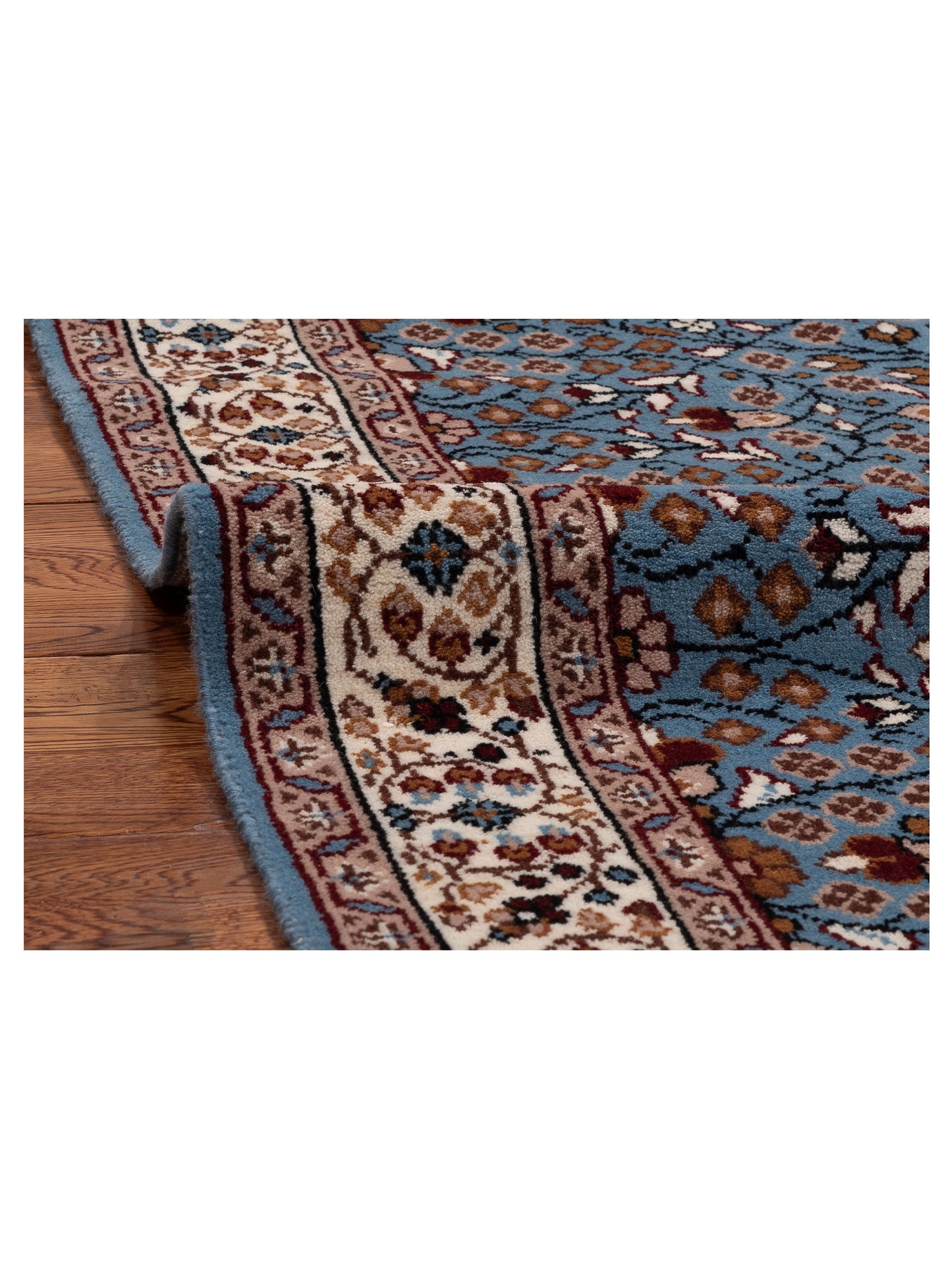 Kayseri 153069 Blue Ivory 4x6 Hand Knotted Rug