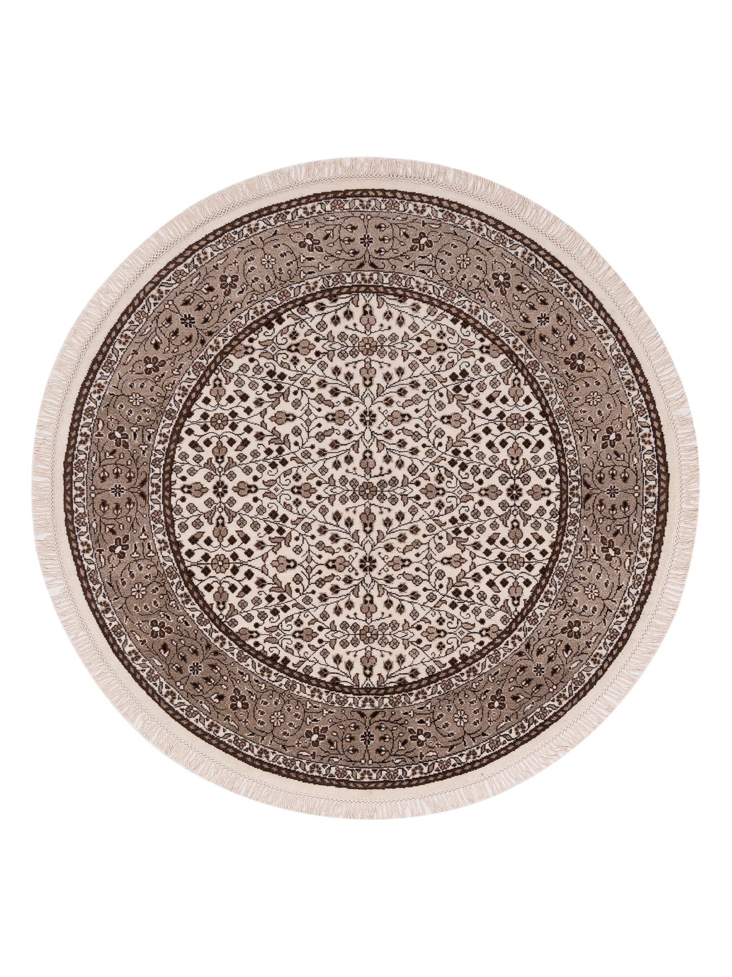 Pasha Kayseri Ivory Brown Traditional