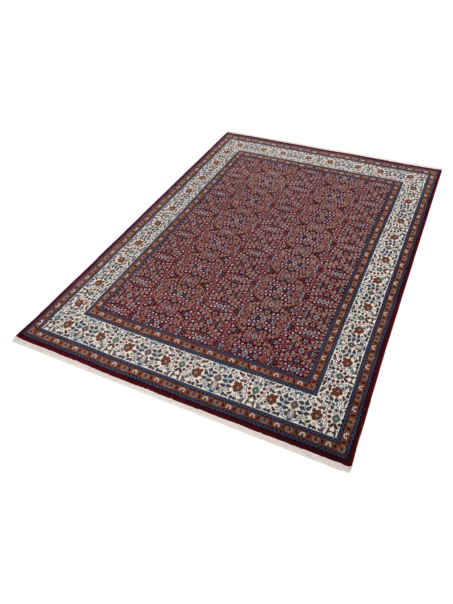 Kayseri 153129 Red Ivory 10.1x13.5 Hand Knotted Rug