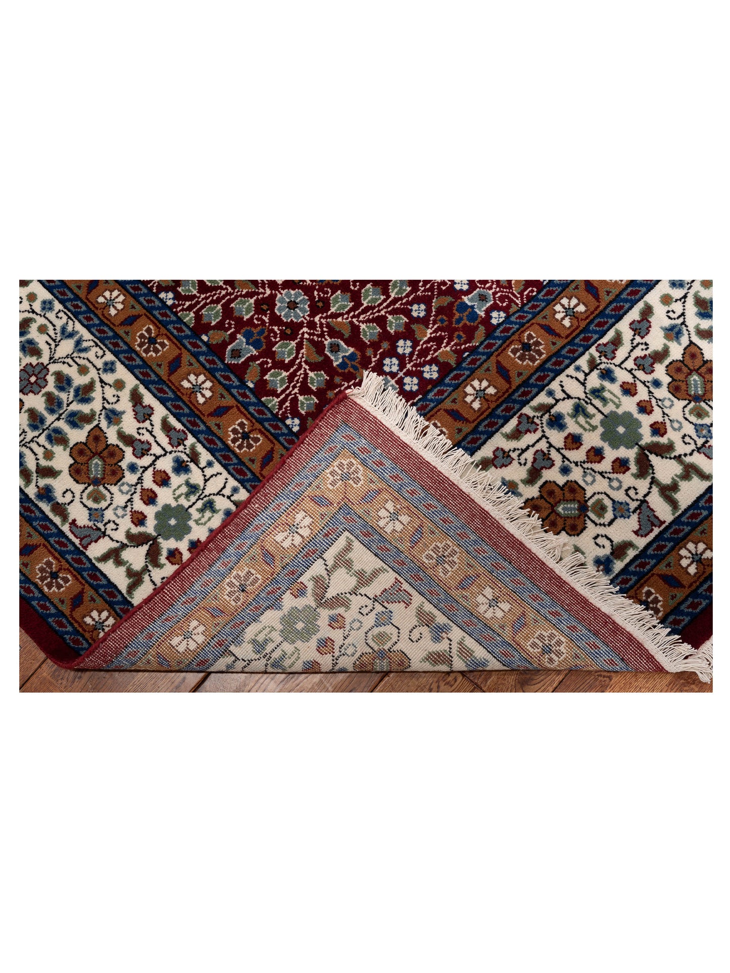 Kayseri 153129 Red Ivory 10.1x13.5 Hand Knotted Rug