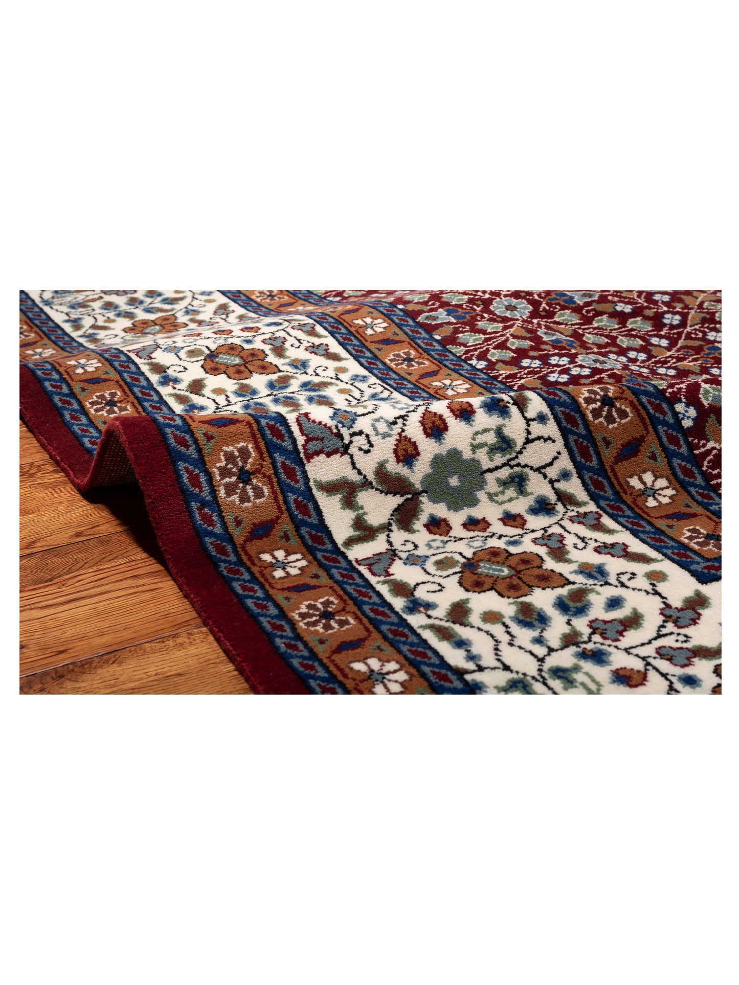 Kayseri 153129 Red Ivory 10.1x13.5 Hand Knotted Rug