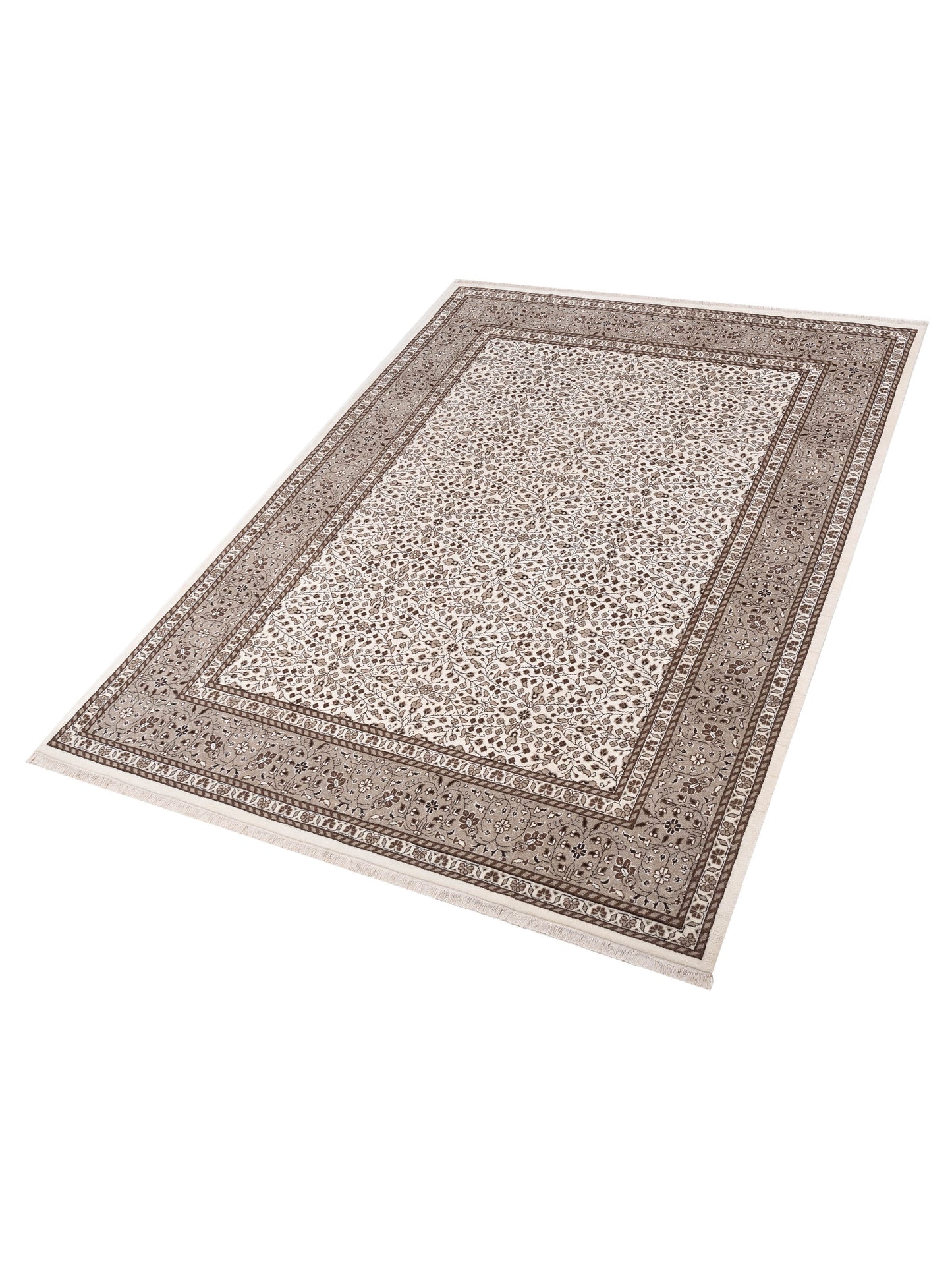 Kayseri 153130 Ivory Brown 8.10x12 Hand Knotted Rug