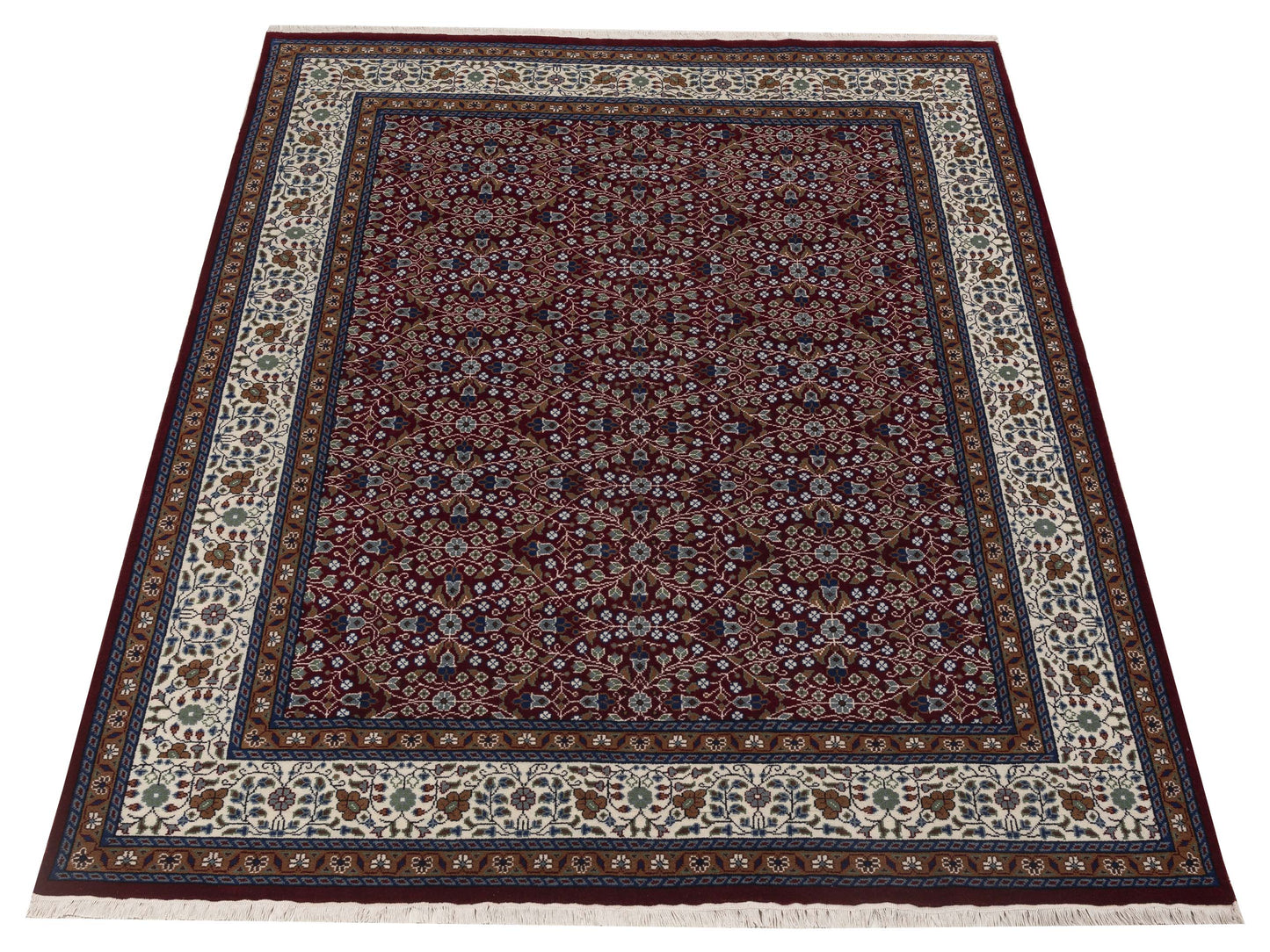 Kayseri 153136 Red Ivory 8x10 Hand Knotted Rug