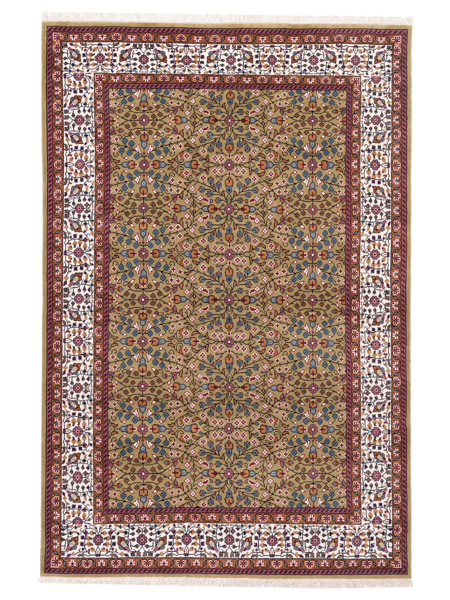 Pasha Kayseri Green Ivory Traditional