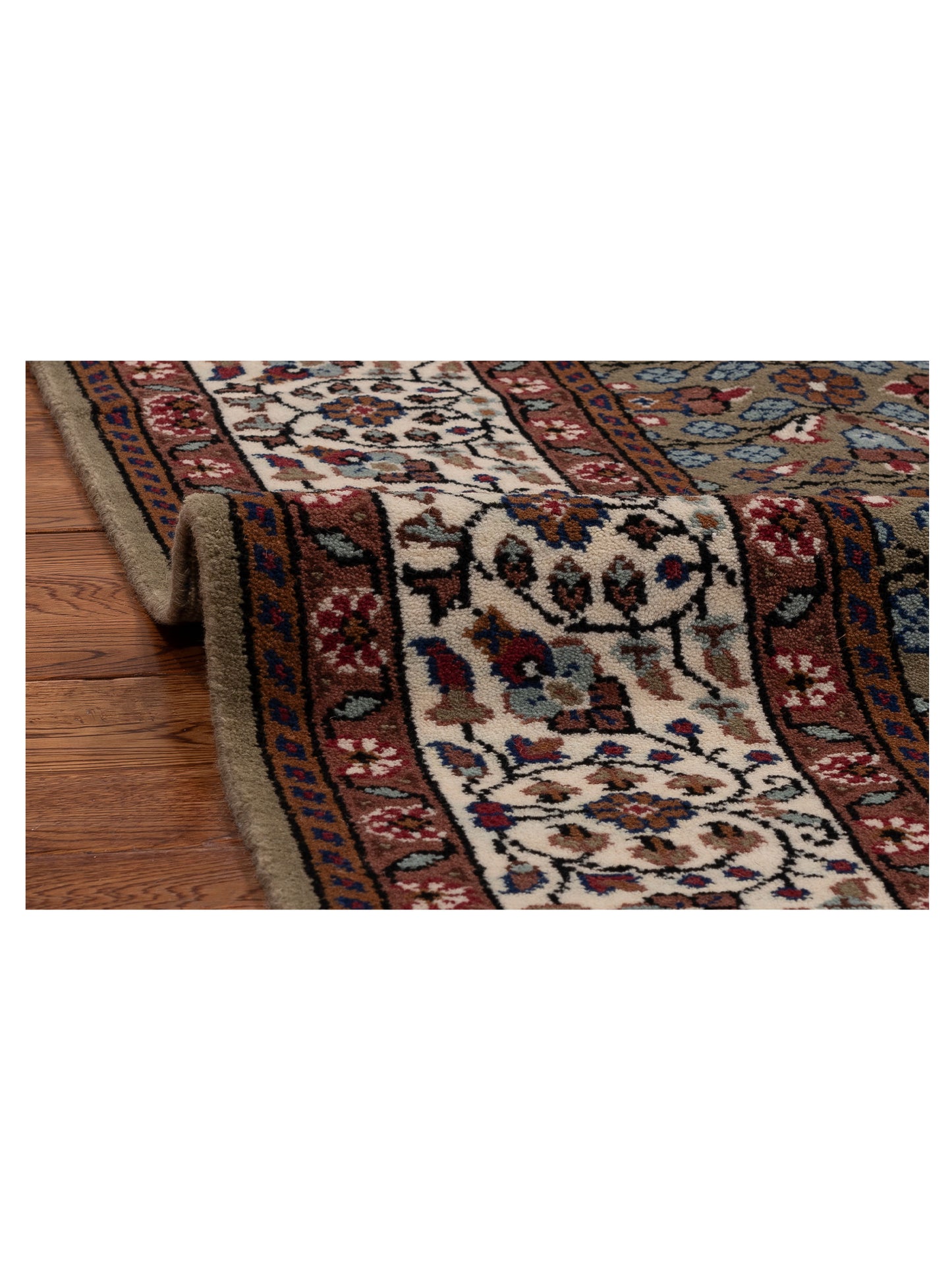 Kayseri 153144 Green Ivory 5.8x8 Hand Knotted Rug