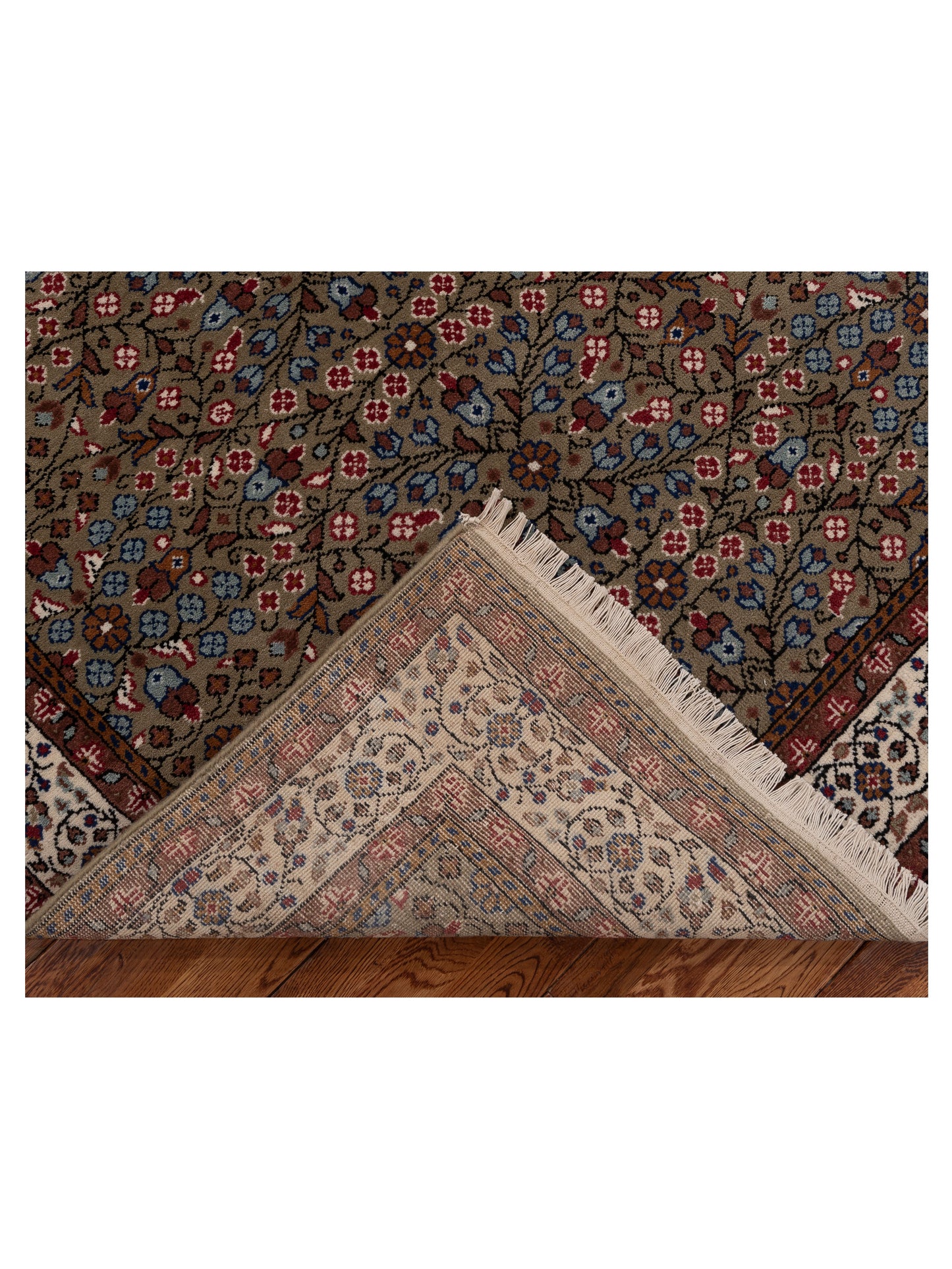 Kayseri 153153 Green Ivory 5x6.11 Hand Knotted Rug
