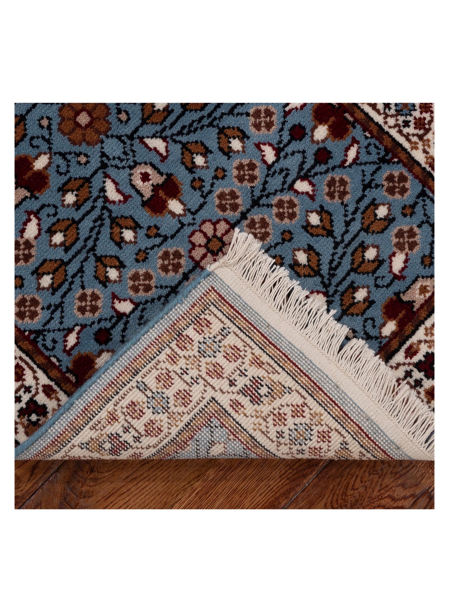 Kayseri 153211 Blue Ivory 2.1x6.1 Hand Knotted Rug