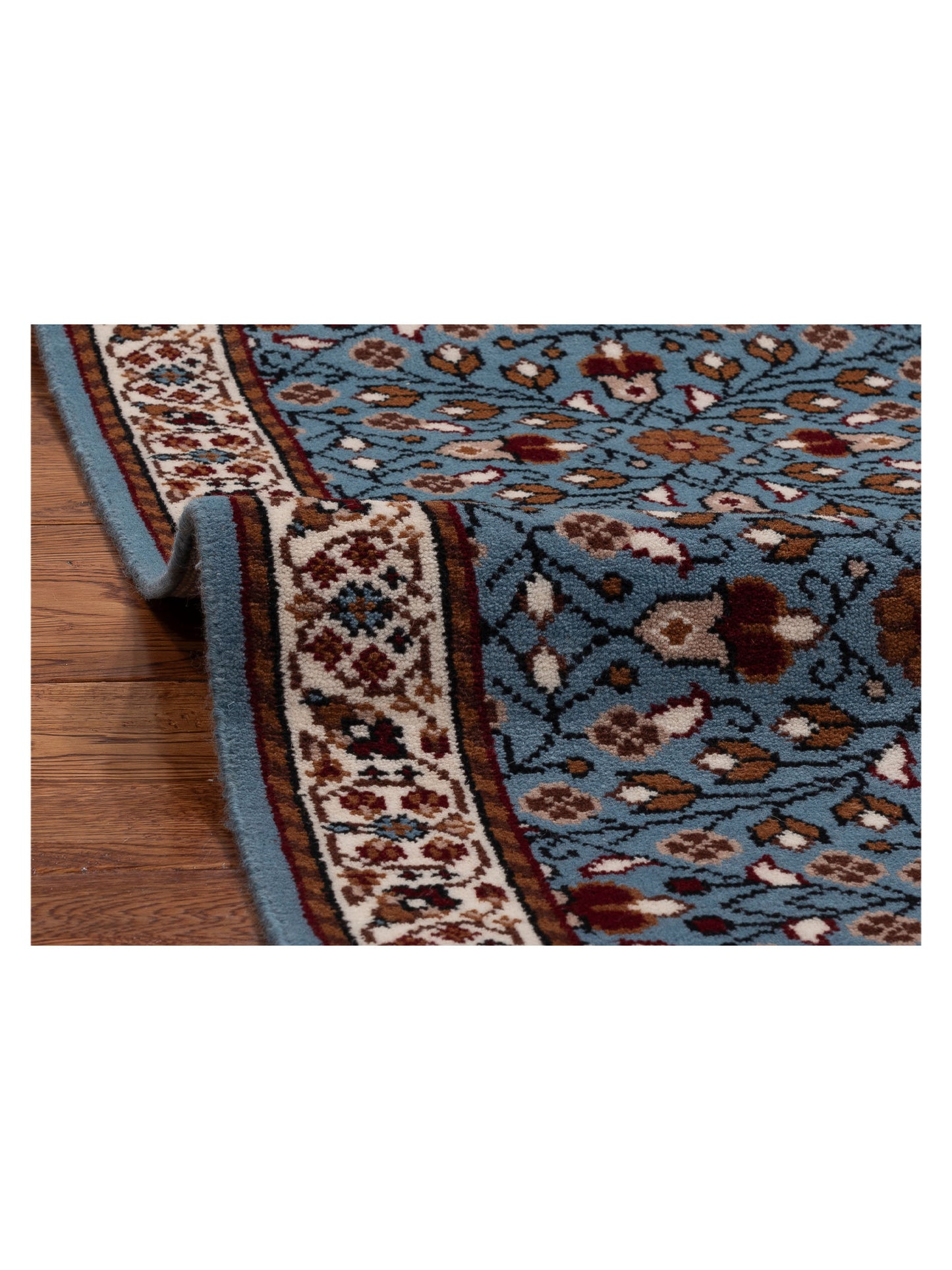 Kayseri 153211 Blue Ivory 2.1x6.1 Hand Knotted Rug