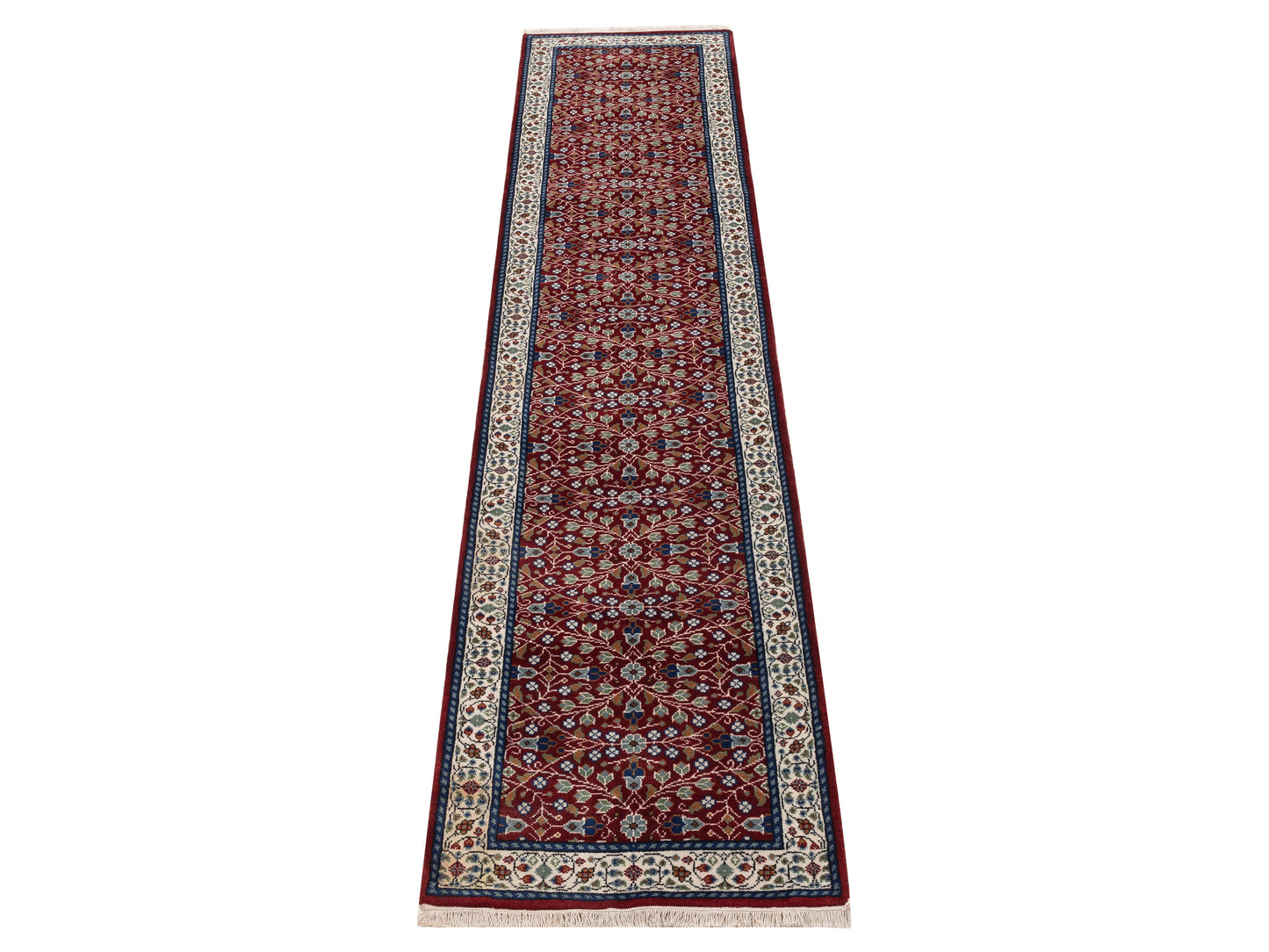 Kayseri 153266 Red Ivory 2.9x13.1 Hand Knotted Rug