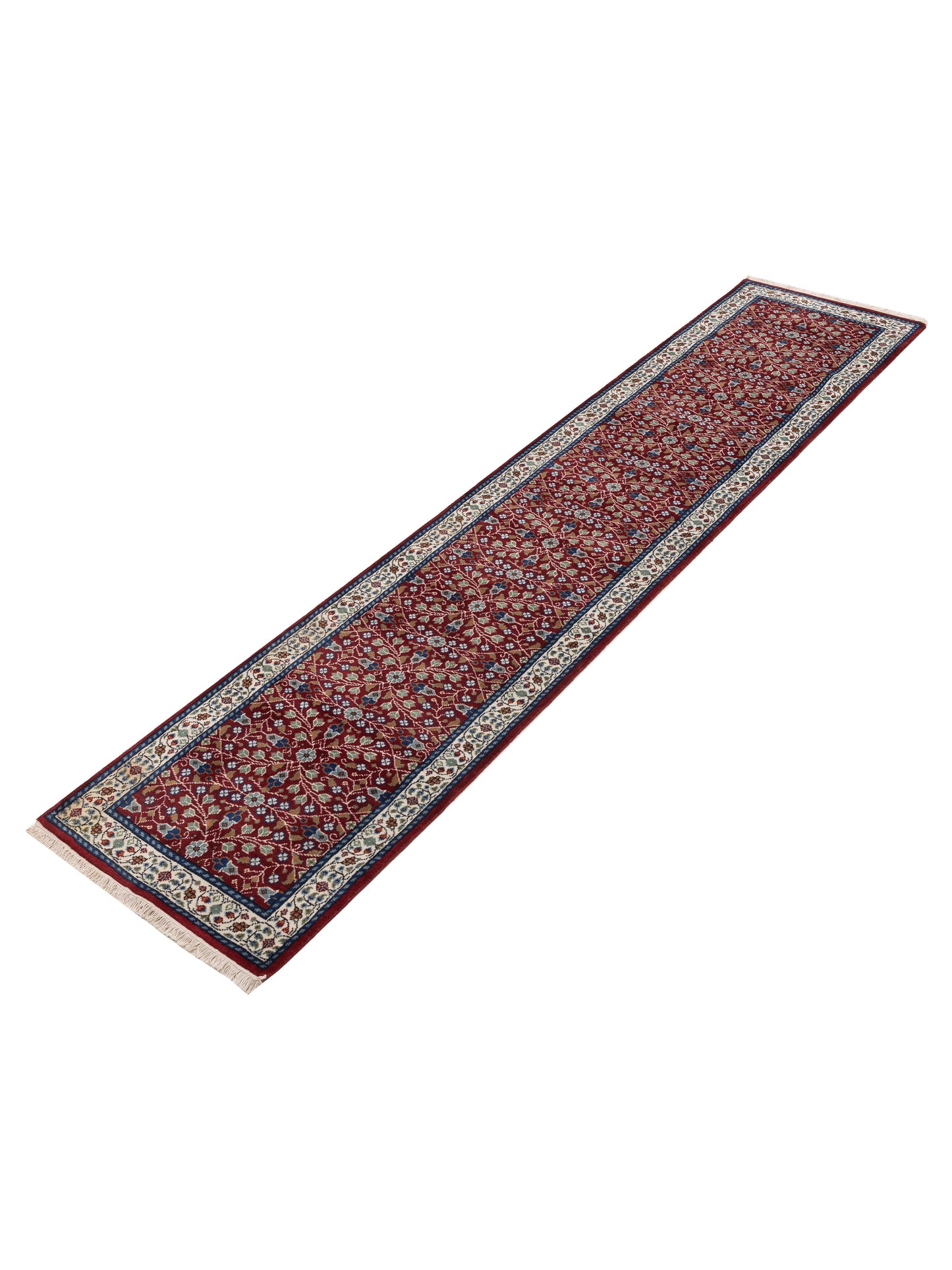 Kayseri 153266 Red Ivory 2.9x13.1 Hand Knotted Rug