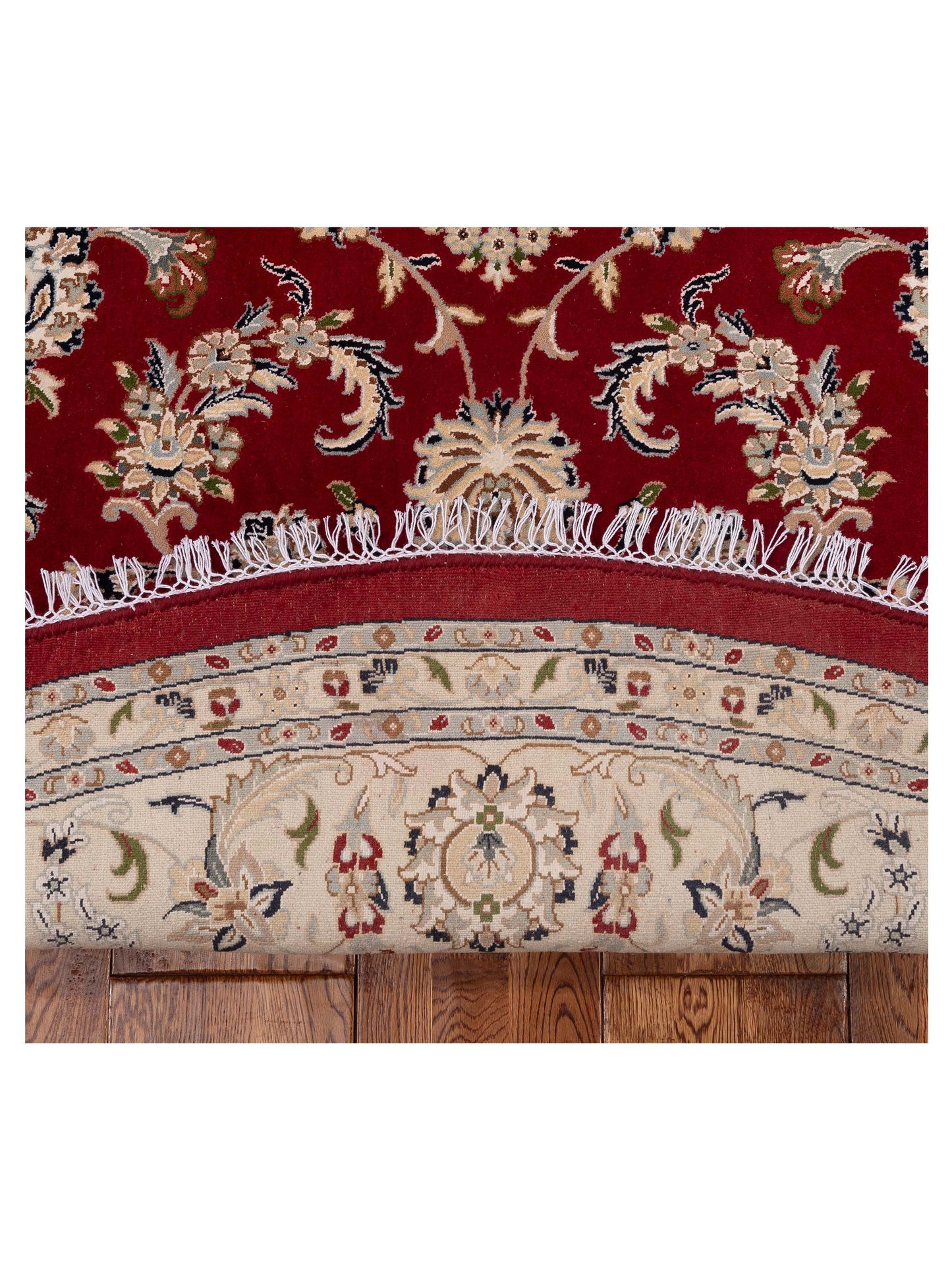 Nain 153335 Red Ivory 9.1x9.1 Hand Knotted Rug