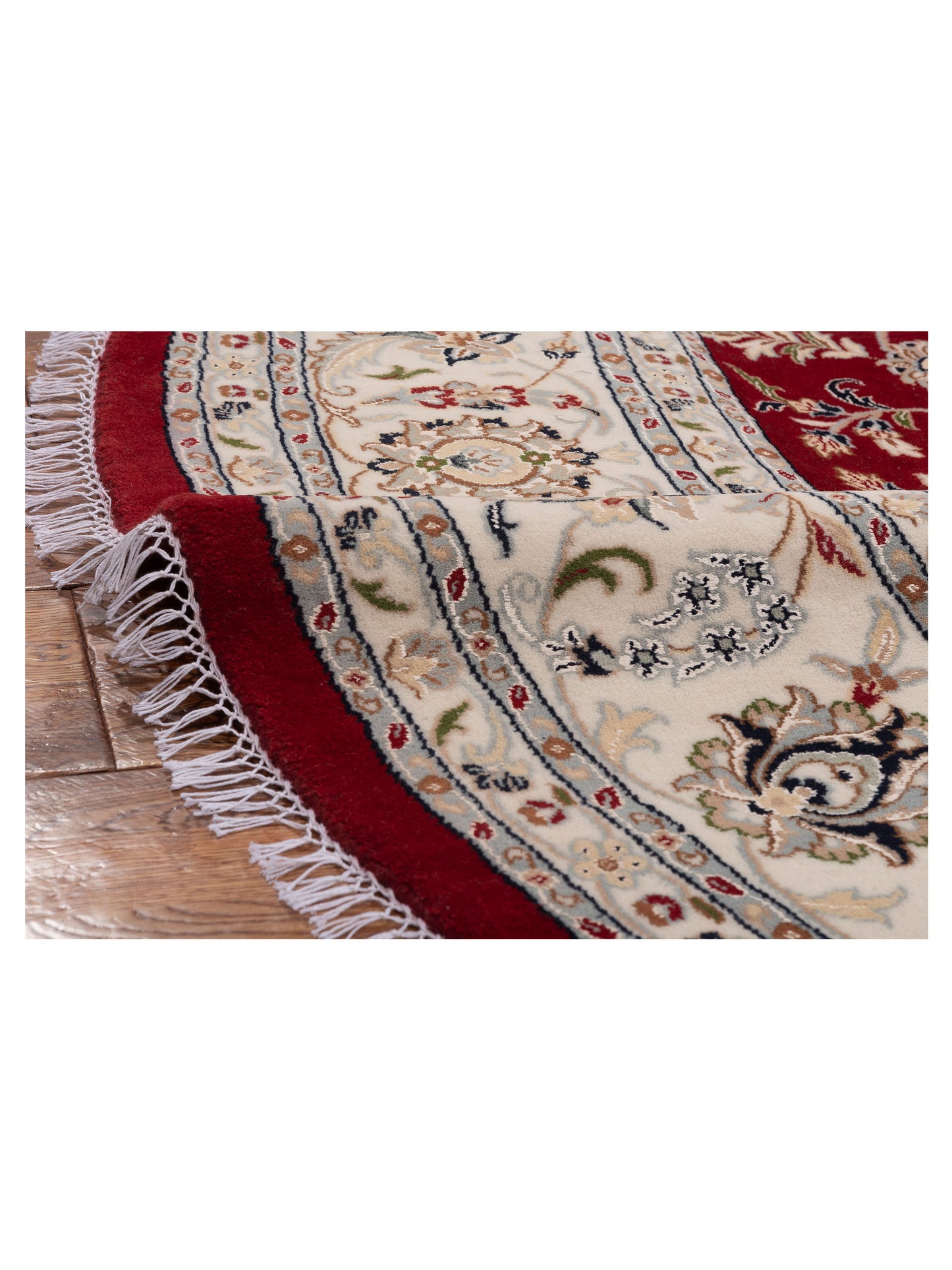 Nain 153335 Red Ivory 9.1x9.1 Hand Knotted Rug