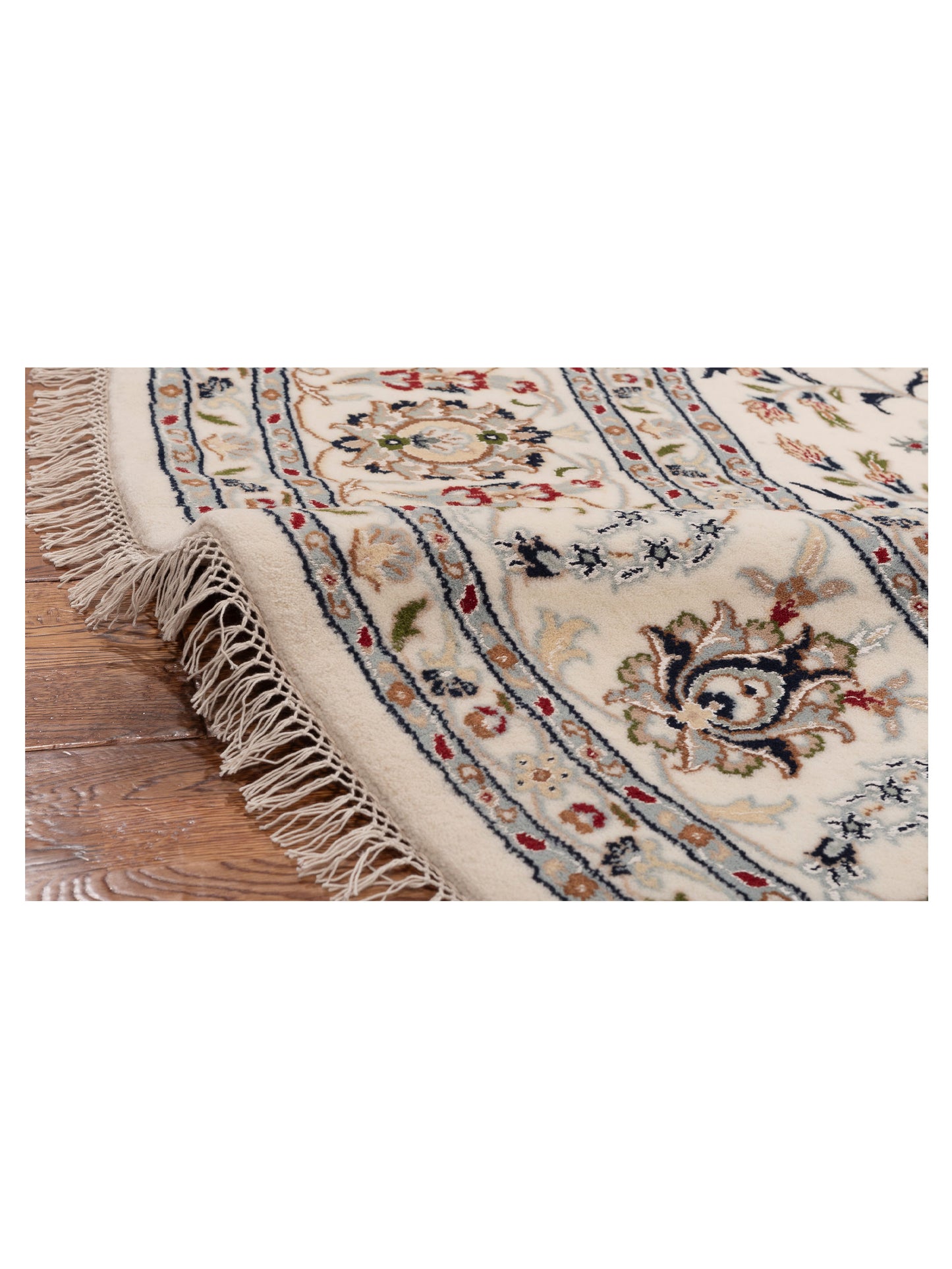Nain 153337 Ivory Ivory 8.11x9.1 Hand Knotted Rug