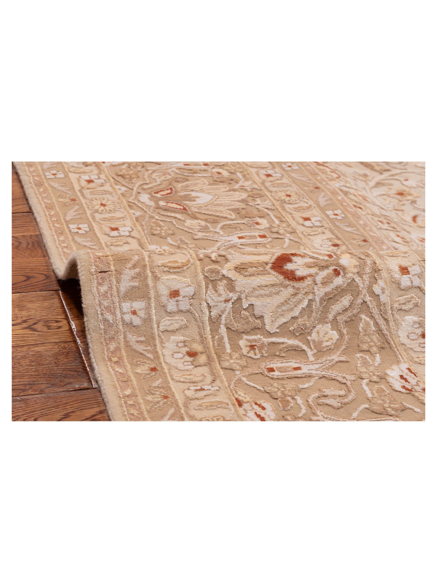 Imperial Silk 153361 Cream Gold 8.2x10.2 Hand Knotted Rug