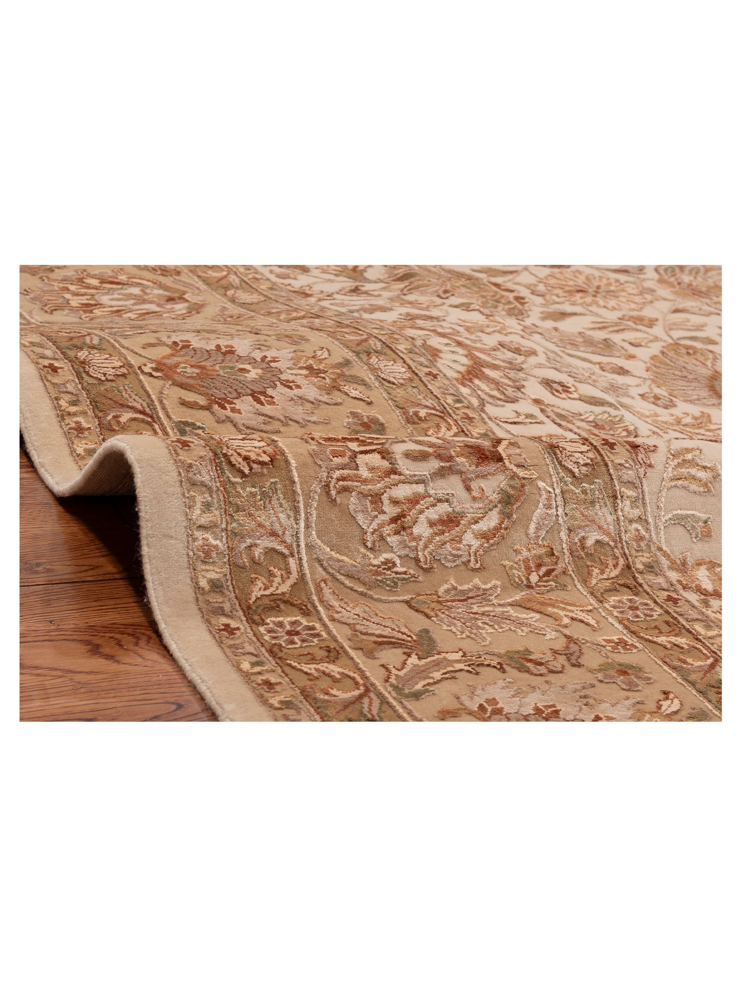 Imperial Silk 153363 Beige Cream 8.2x10 Hand Knotted Rug
