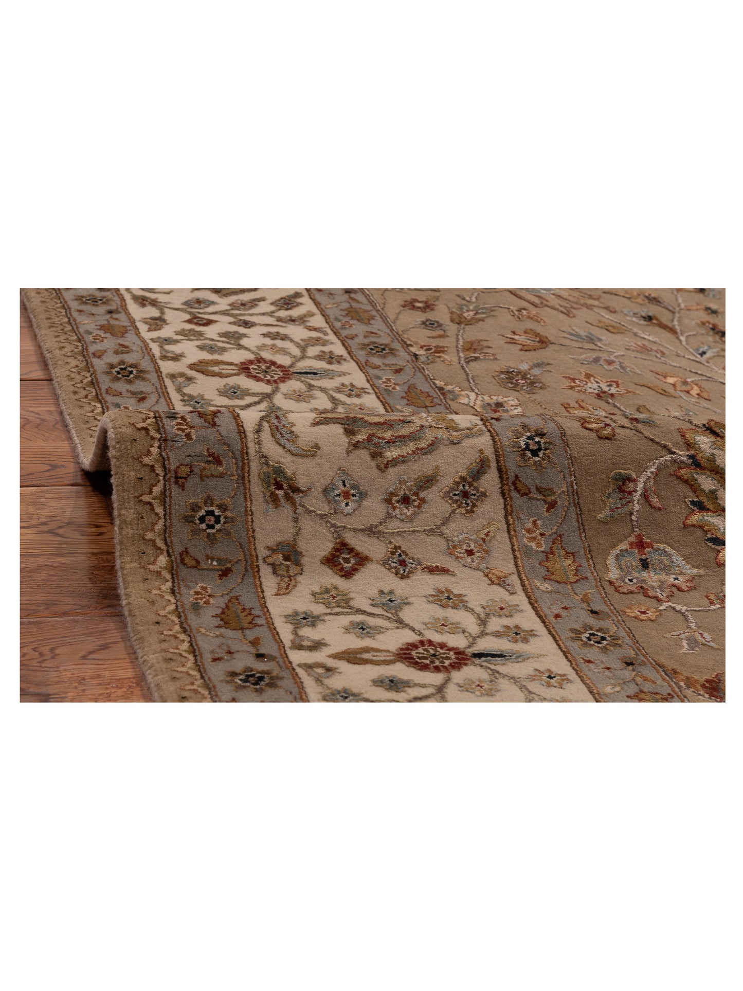 Imperial Silk 153368 Brown Beige 6x9 Hand Knotted Rug
