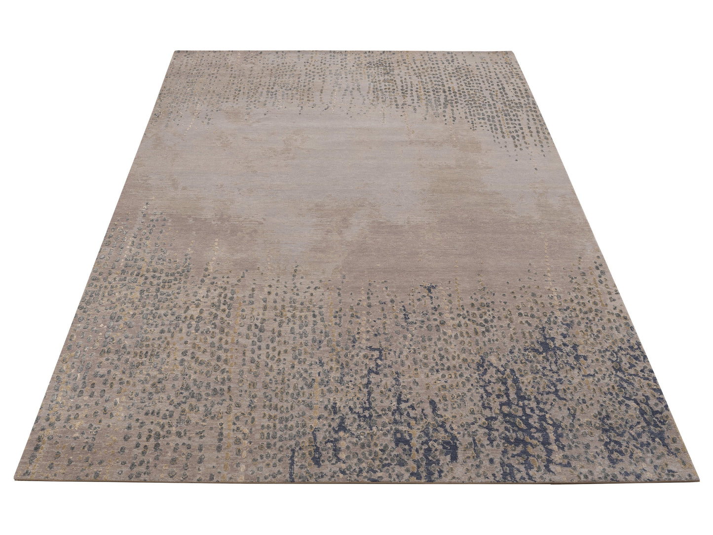 Dazzling 153375 Beige Gray 9x12.1 Hand Knotted Rug