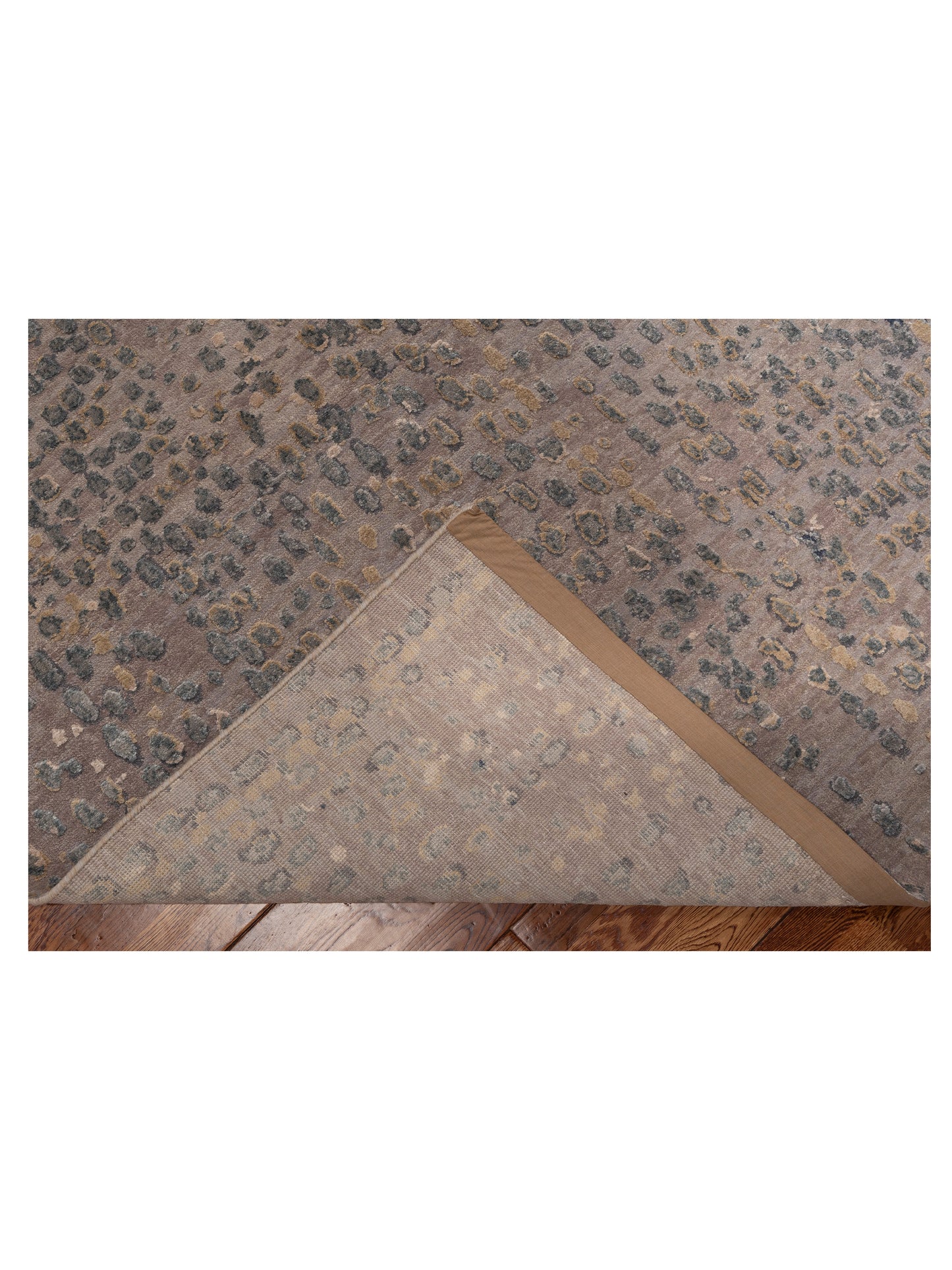 Dazzling 153375 Beige Gray 9x12.1 Hand Knotted Rug