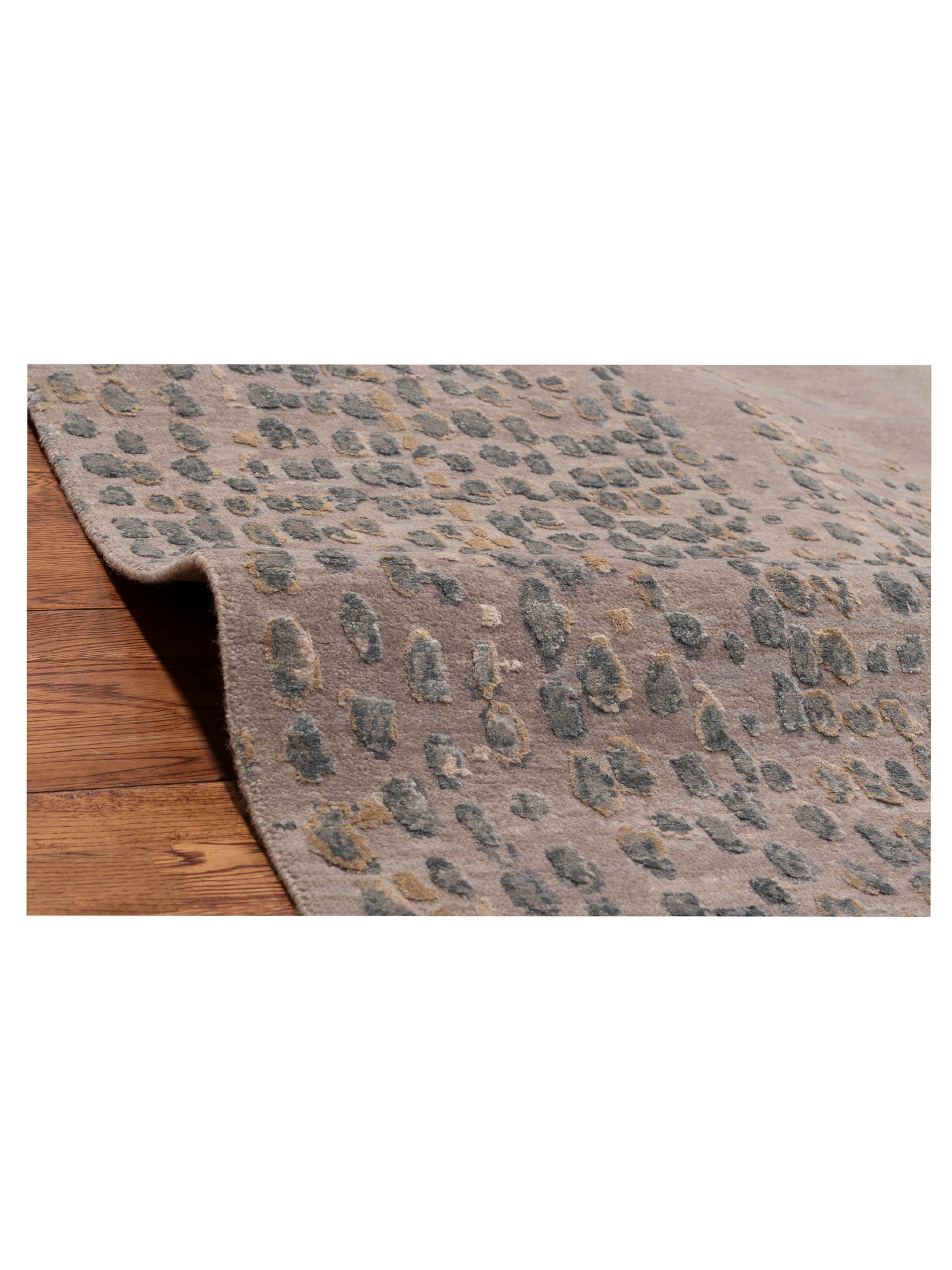 Dazzling 153375 Beige Gray 9x12.1 Hand Knotted Rug