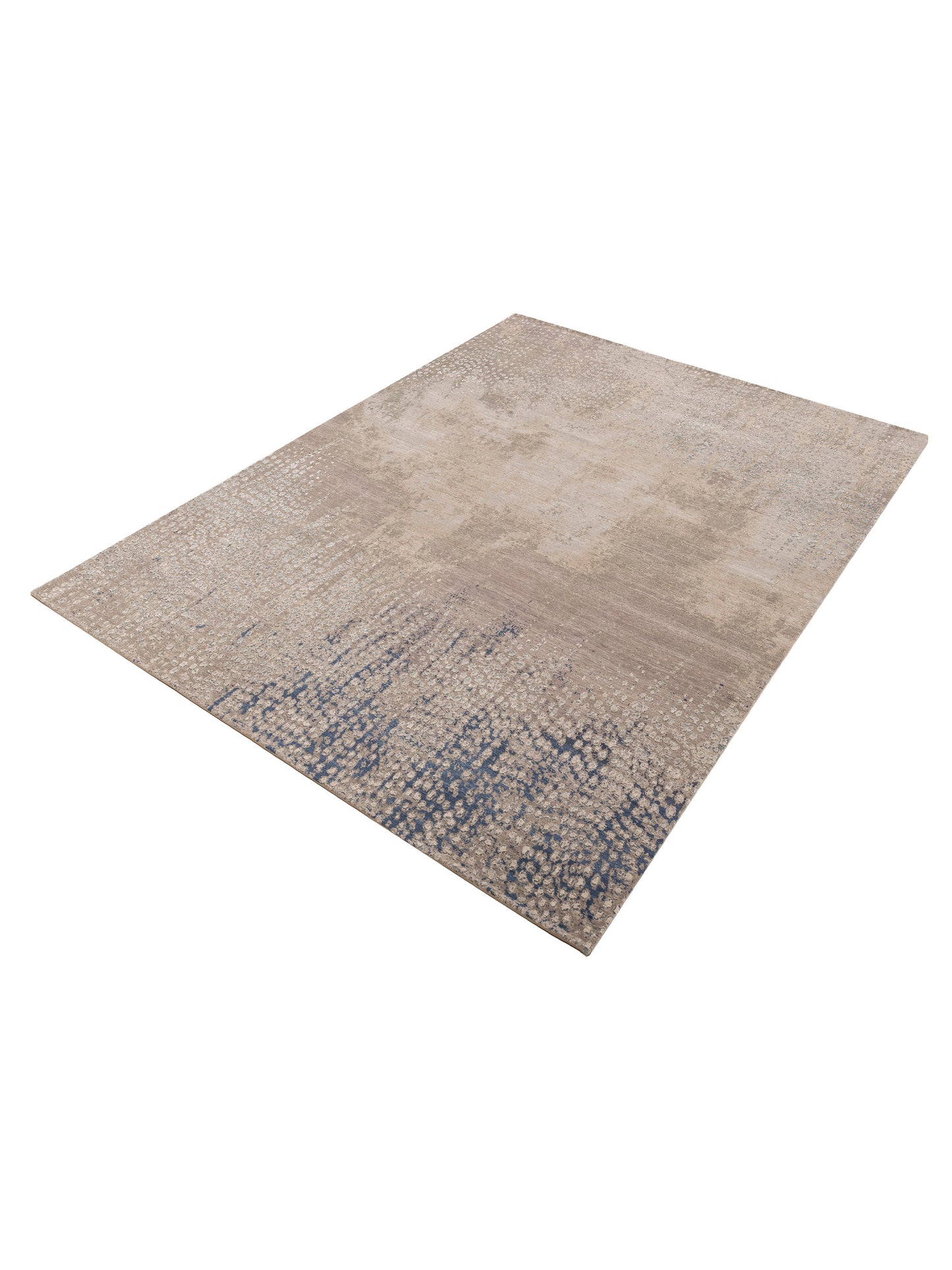 Dazzling 153377 Green Blue 9.1x12.2 Hand Knotted Rug