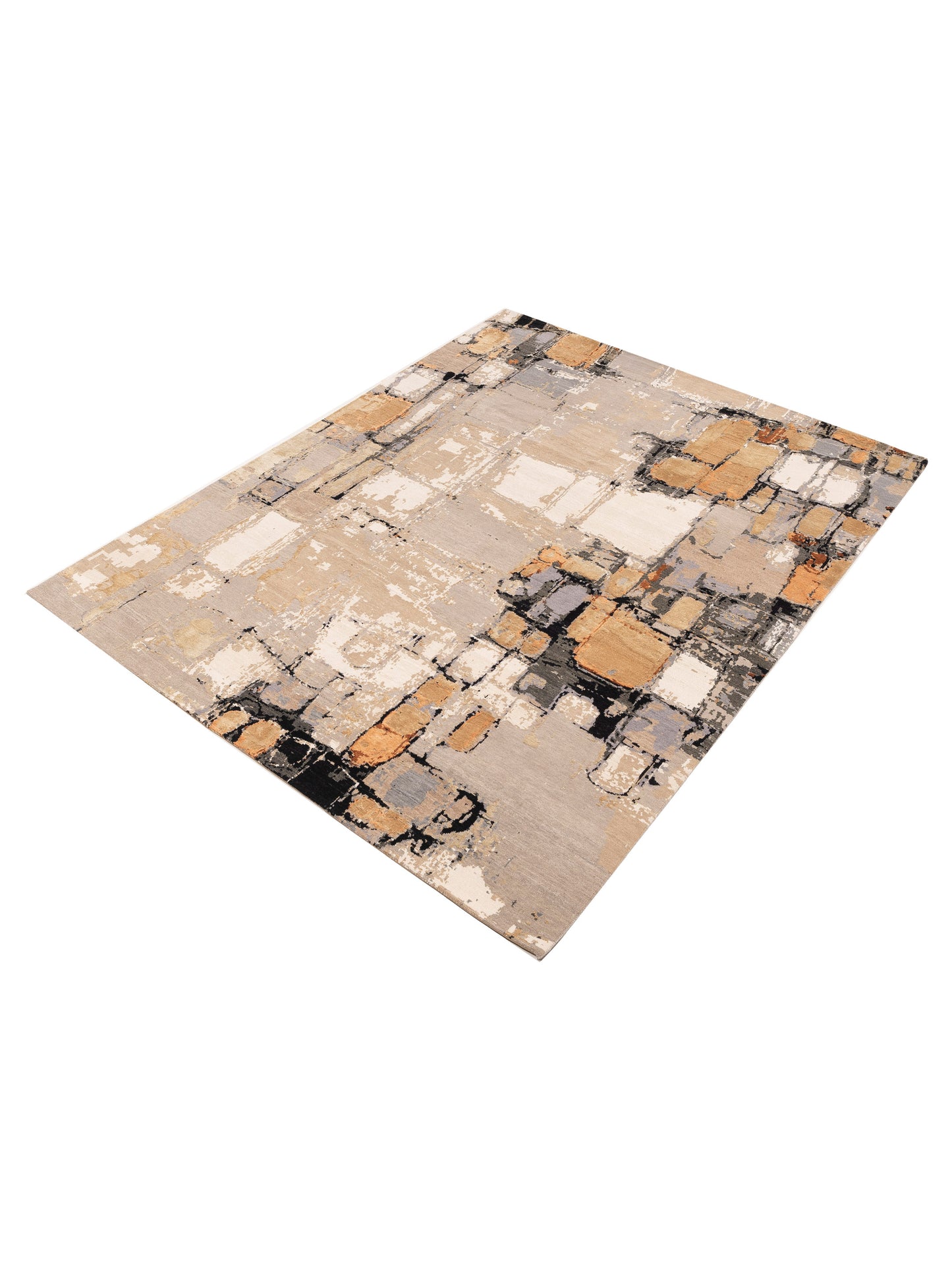 Dazzling 153379 Multi Multi 7.11x10.1 Hand Knotted Rug