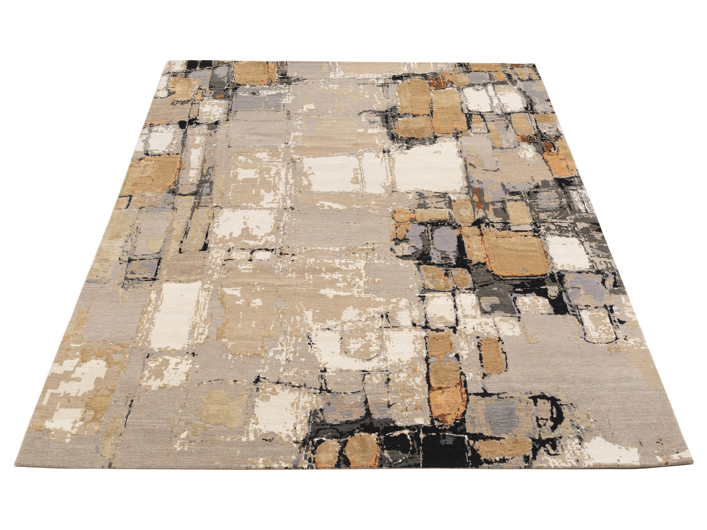 Dazzling 153379 Multi Multi 7.11x10.1 Hand Knotted Rug