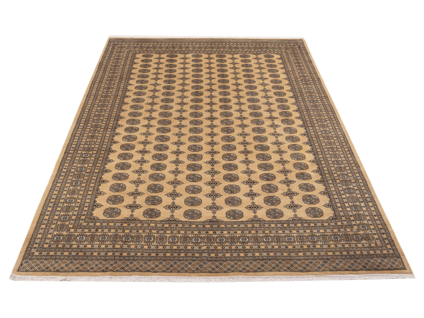 Bokhara 153400 Beige Beige 9.2x12.3 Hand Knotted Rug