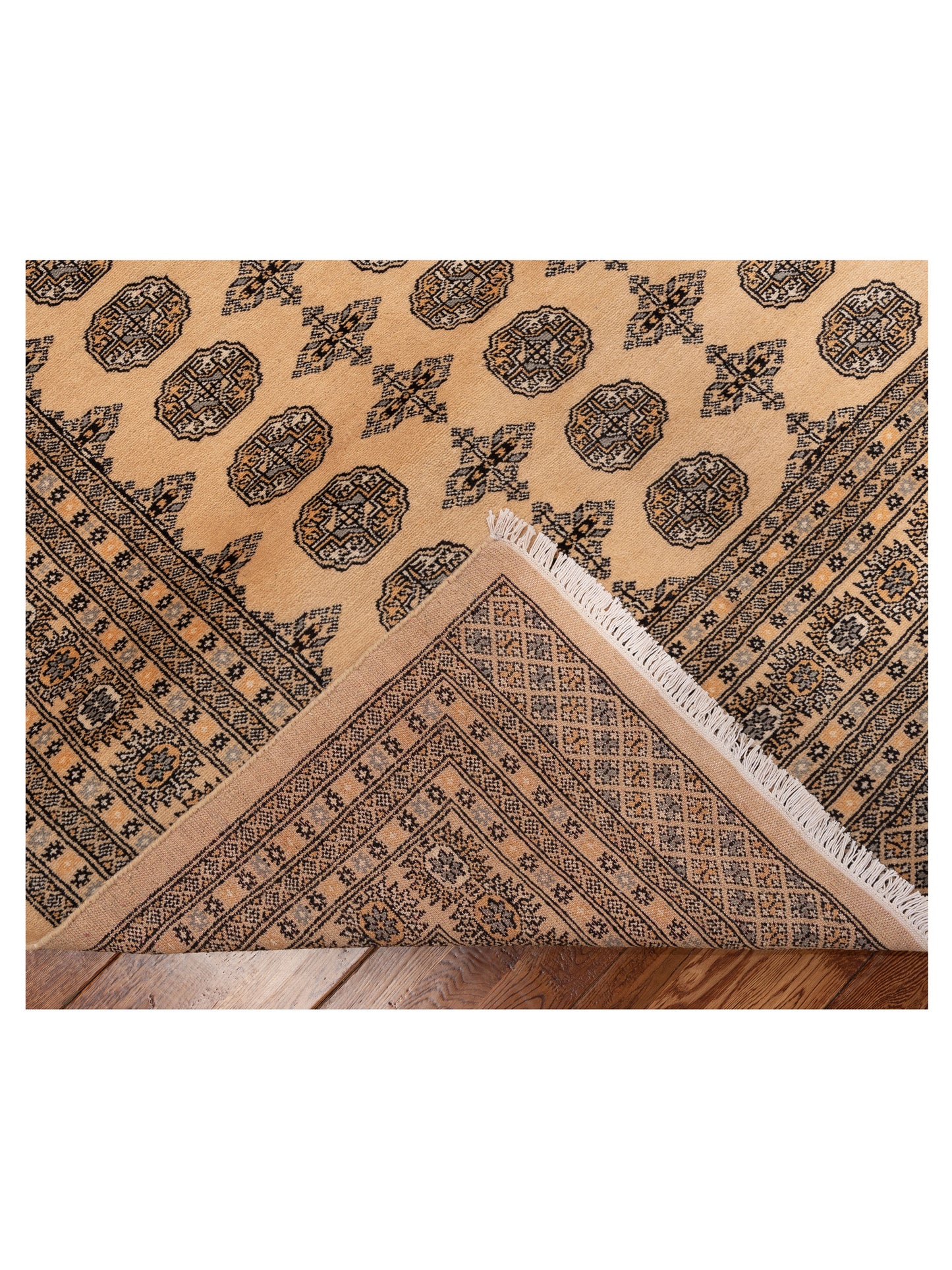 Bokhara 153400 Beige Beige 9.2x12.3 Hand Knotted Rug