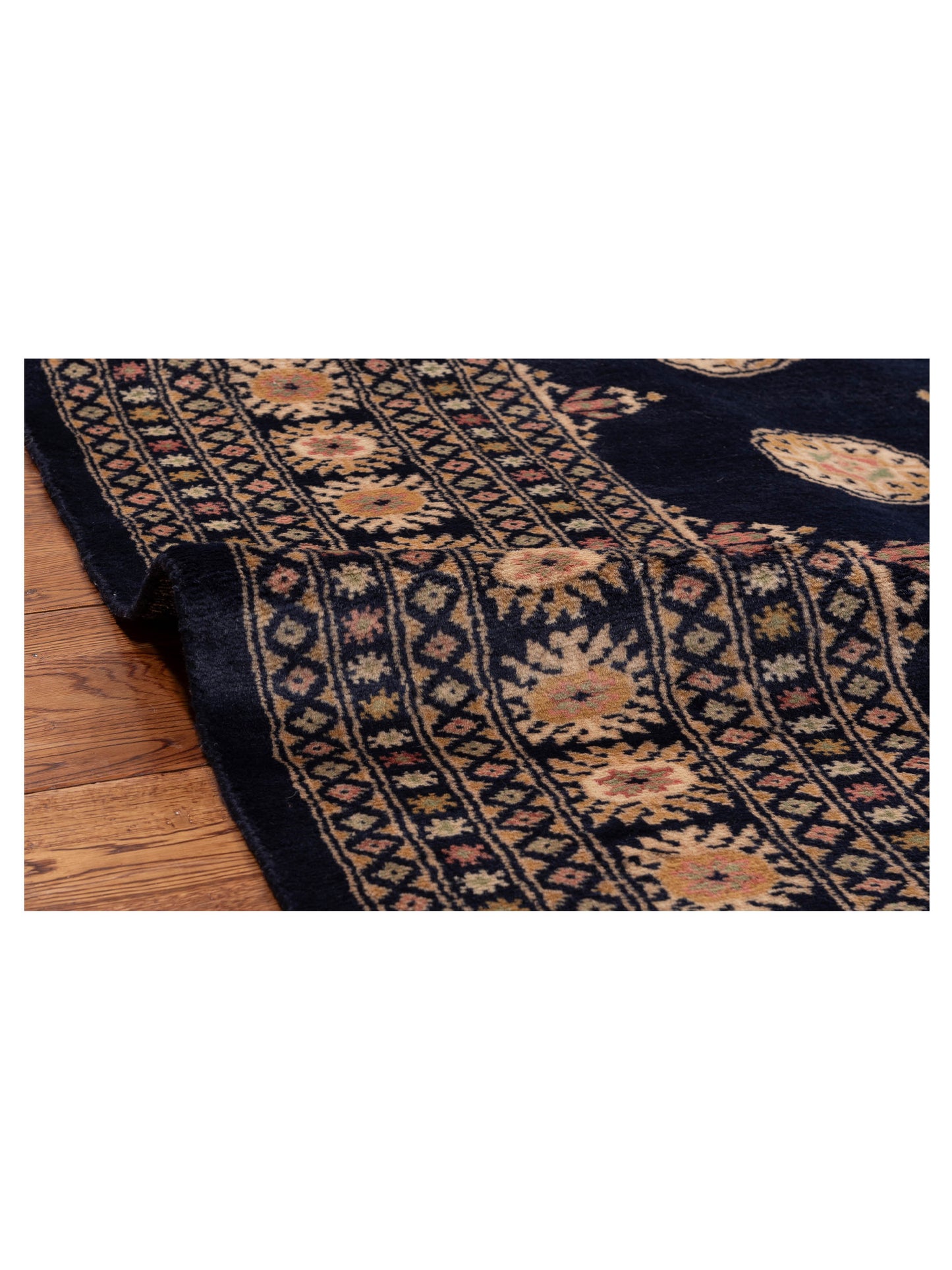 Bokhara 153404 Blue Blue 8.2x10.4 Hand Knotted Rug