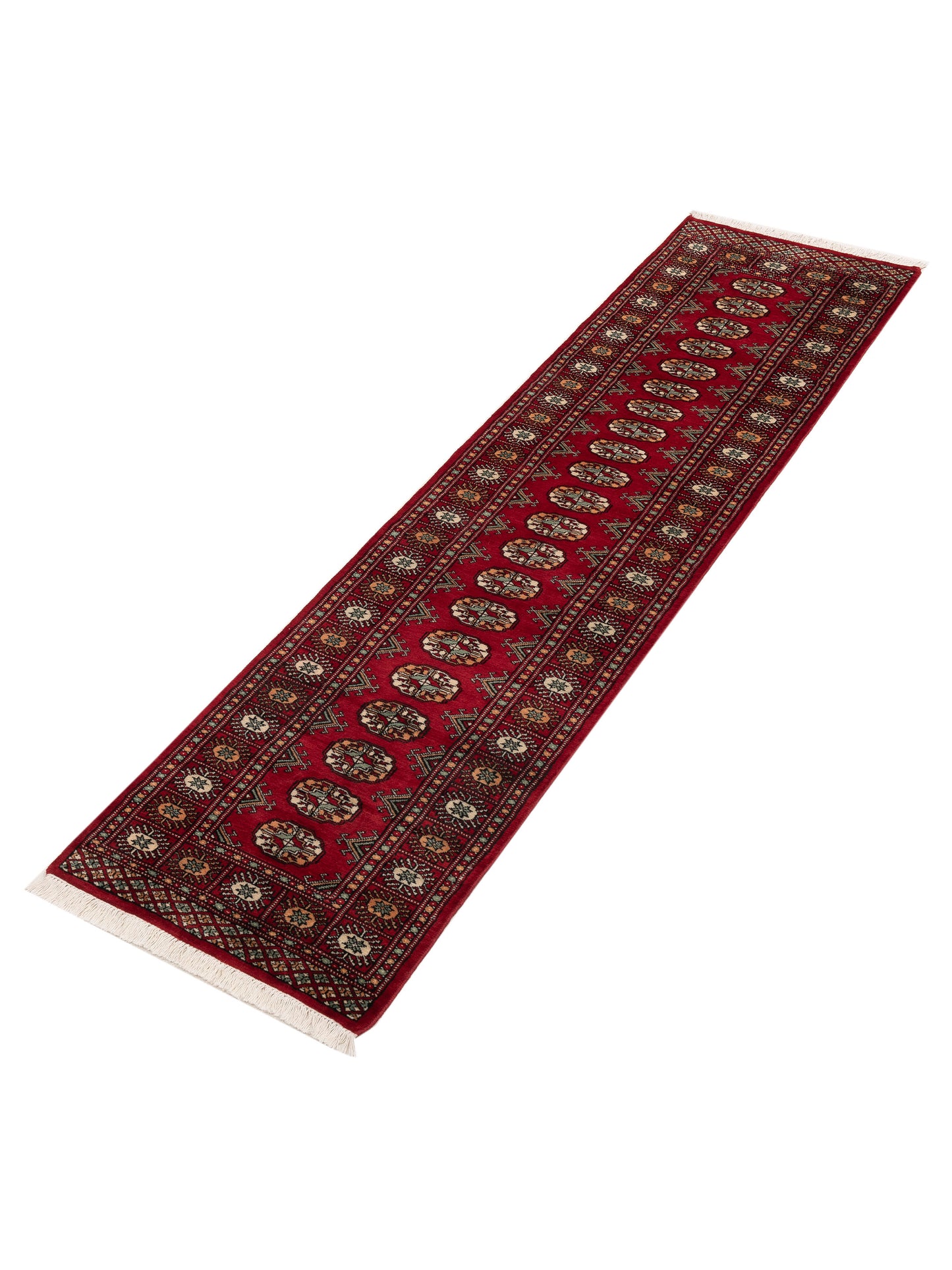 Bokhara 153405 Red Red 2.7x10.1 Hand Knotted Rug