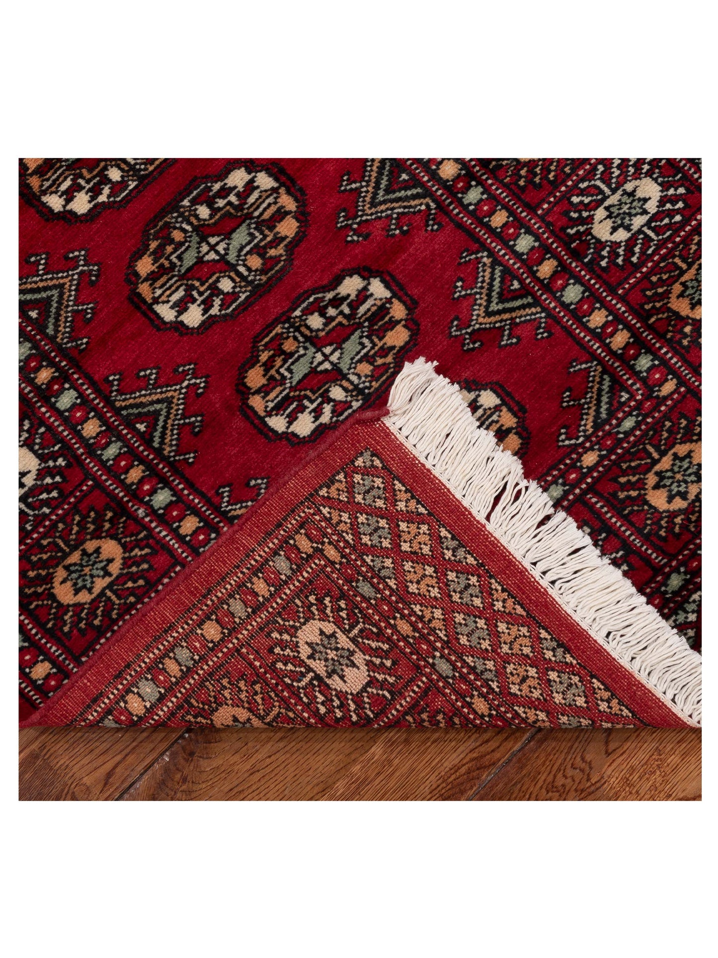 Bokhara 153405 Red Red 2.7x10.1 Hand Knotted Rug