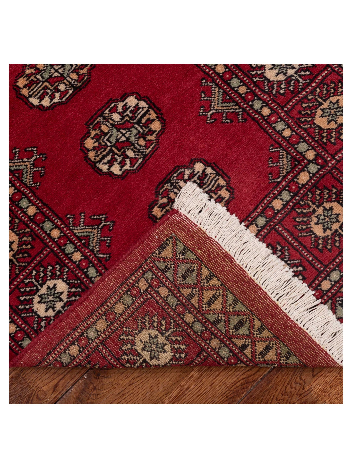 Bokhara 153406 Red Red 2.7x9.11 Hand Knotted Rug