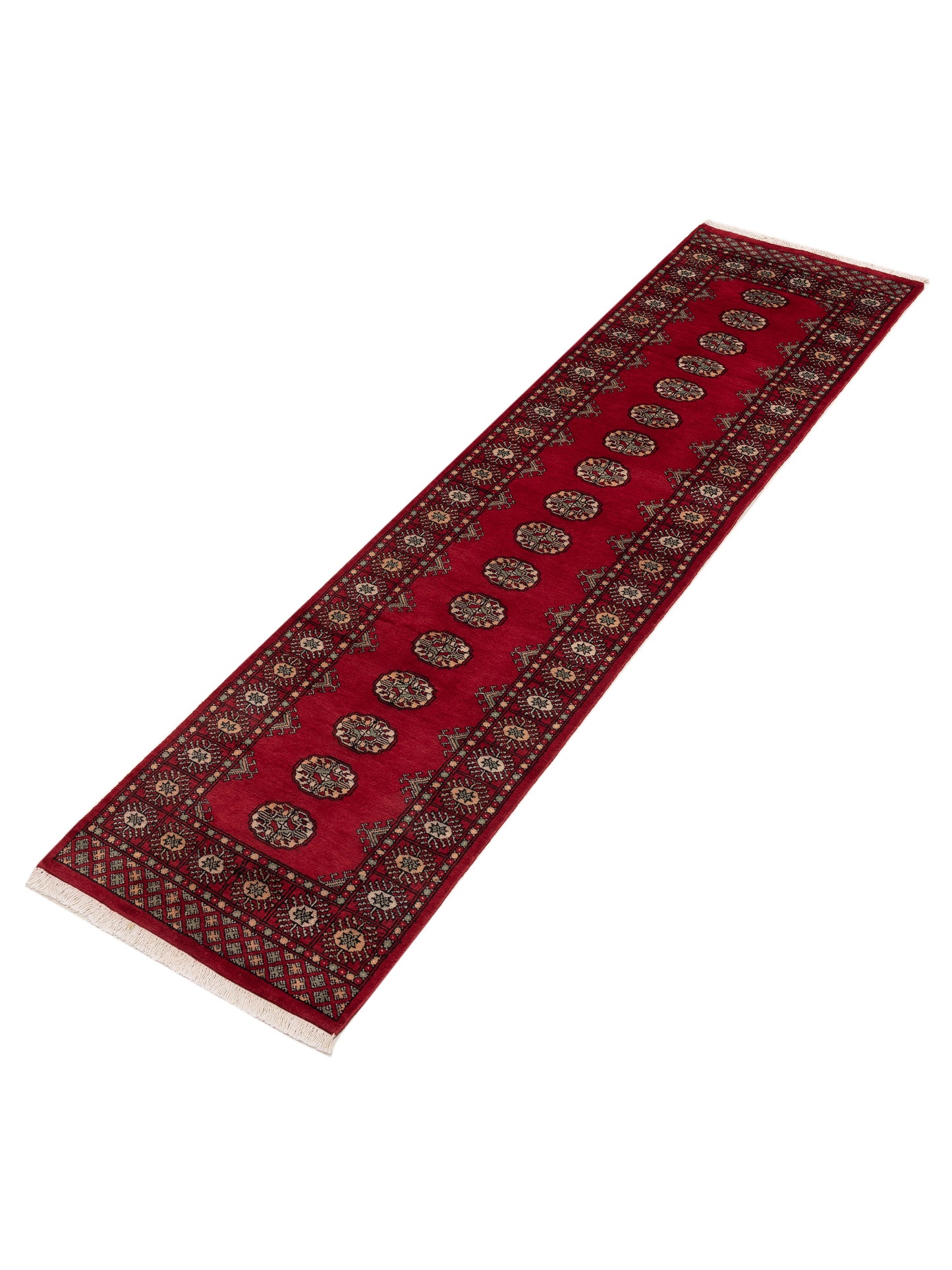 Bokhara 153409 Red Red 2.7x10.2 Hand Knotted Rug