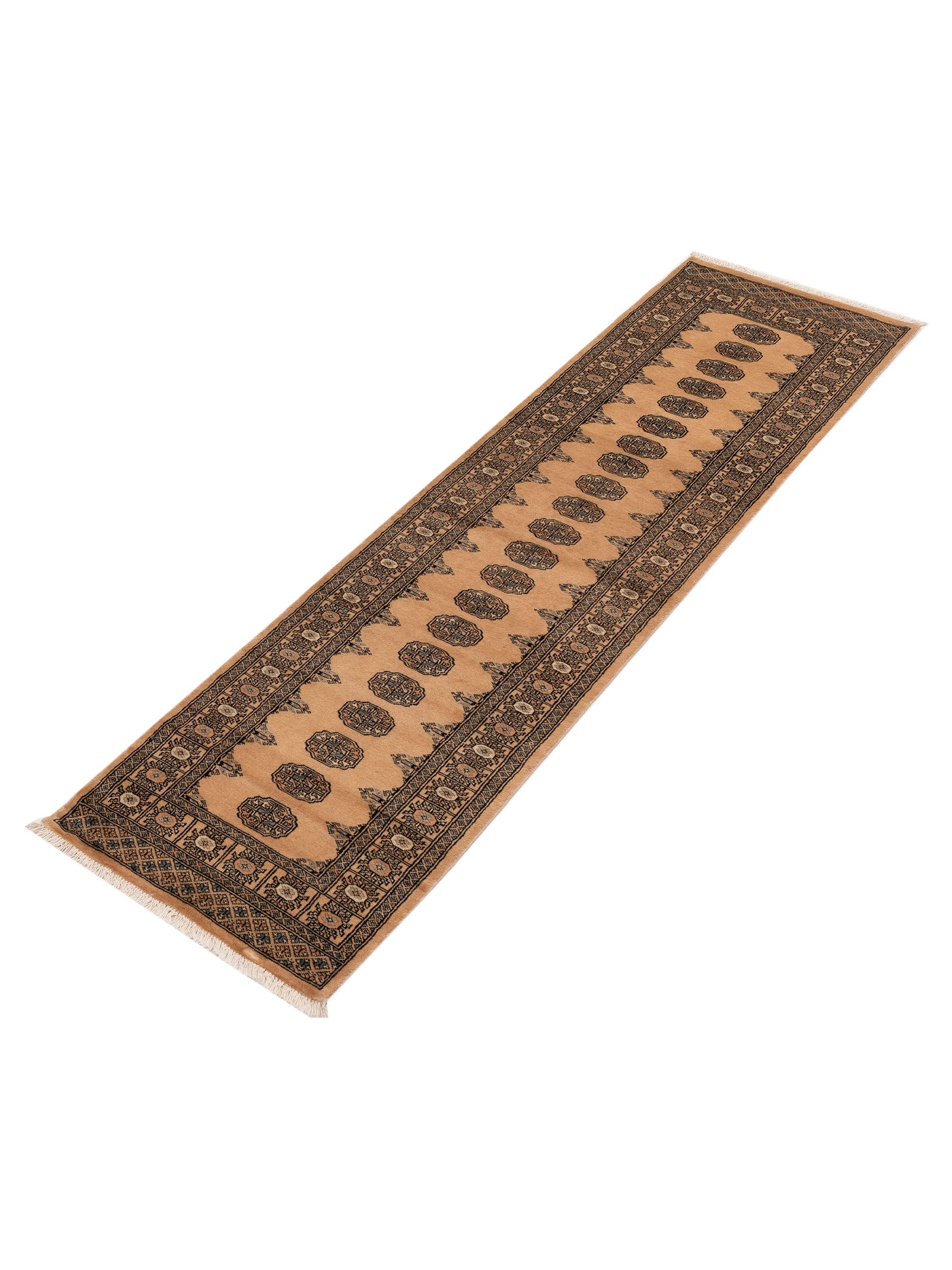Bokhara 153424 Beige Beige 2.8x9.6 Hand Knotted Rug