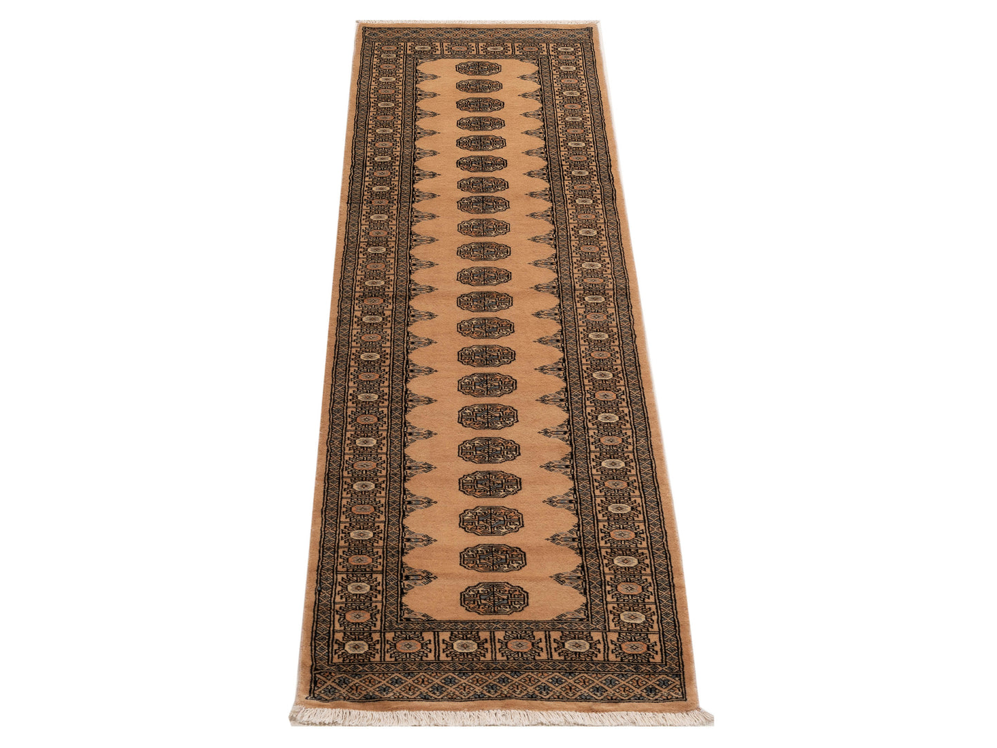 Bokhara 153424 Beige Beige 2.8x9.6 Hand Knotted Rug