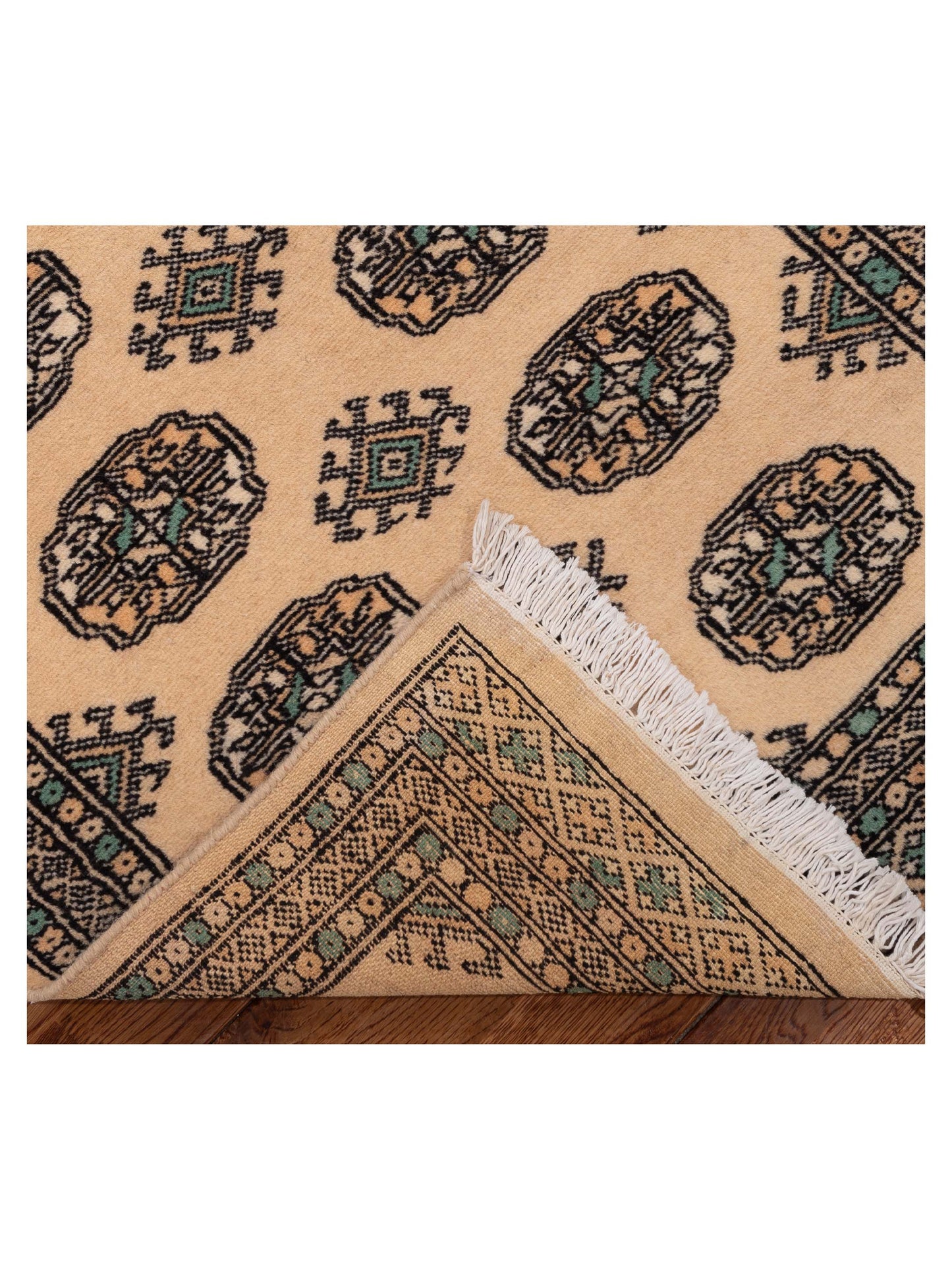 Bokhara 153425 Beige Beige 2.7x9.11 Hand Knotted Rug