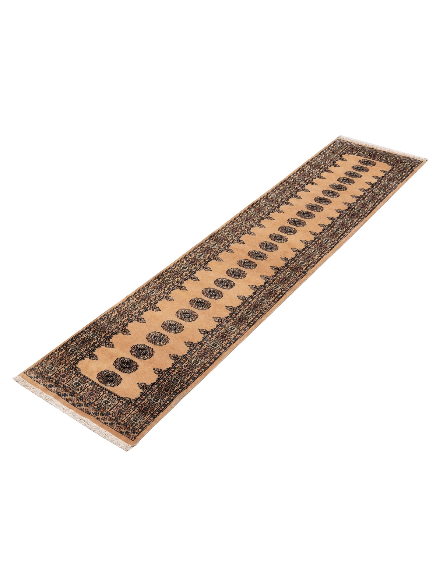 Bokhara 153430 Beige Beige 2.7x11.4 Hand Knotted Rug