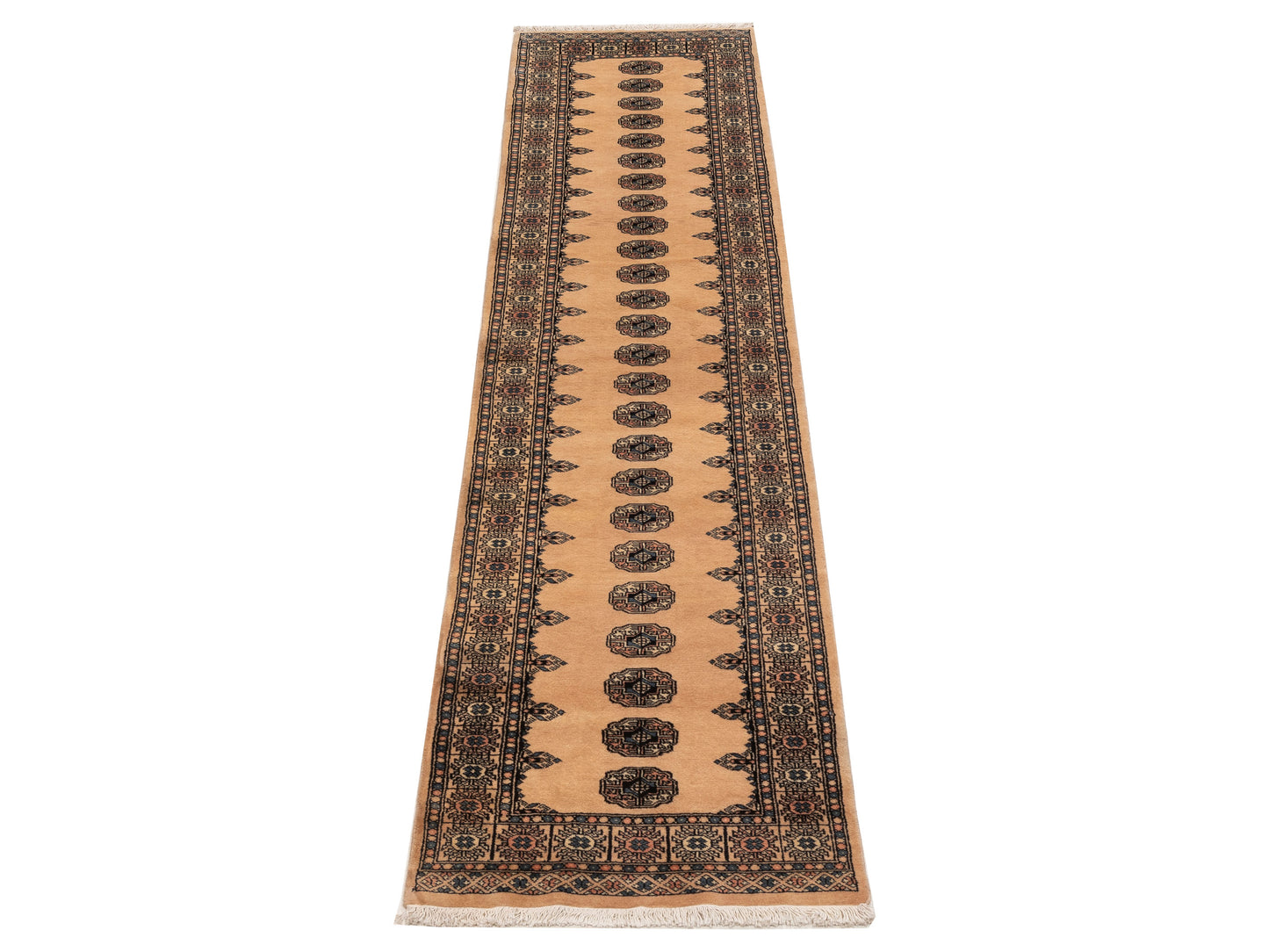 Bokhara 153430 Beige Beige 2.7x11.4 Hand Knotted Rug