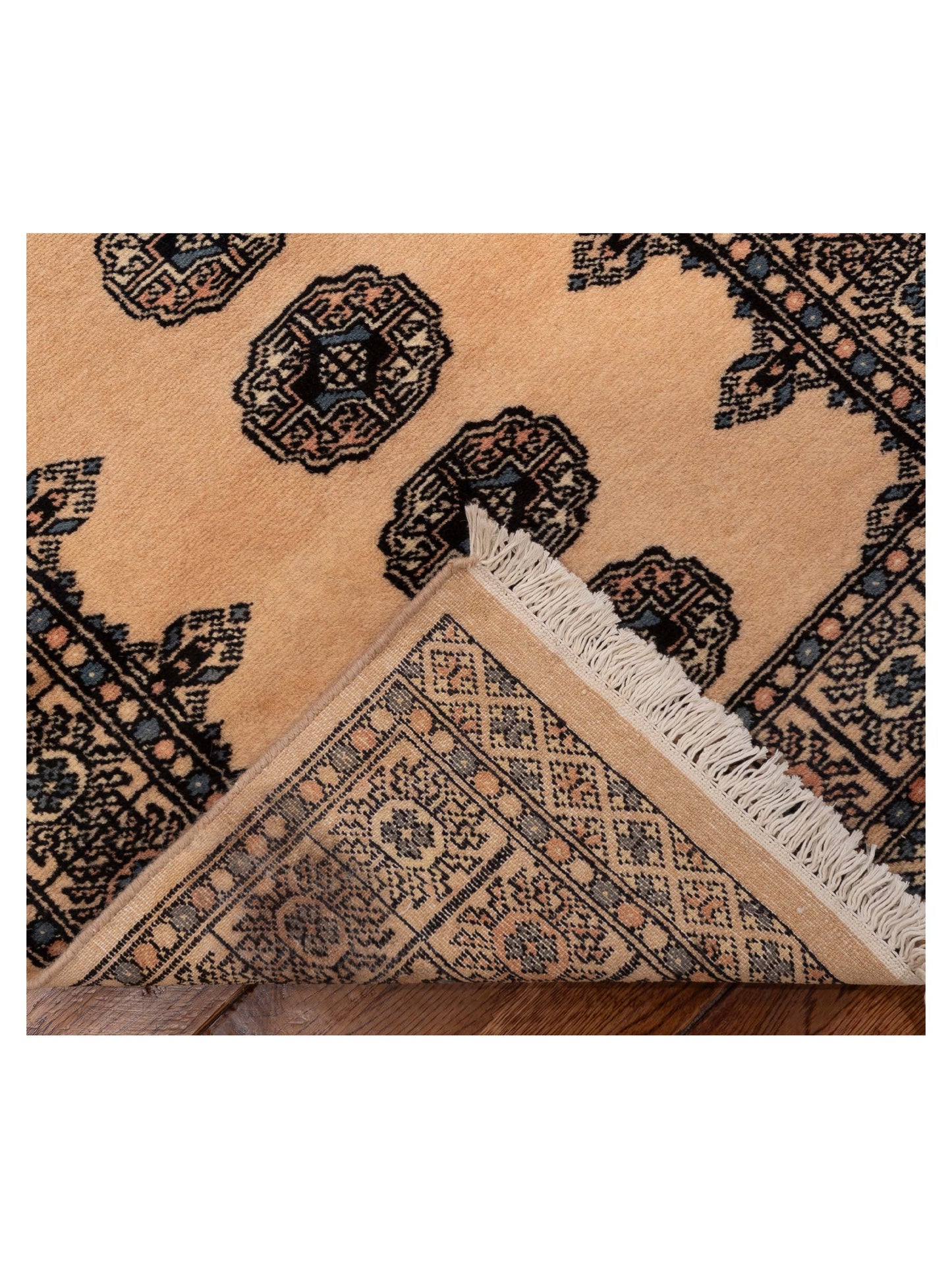 Bokhara 153430 Beige Beige 2.7x11.4 Hand Knotted Rug