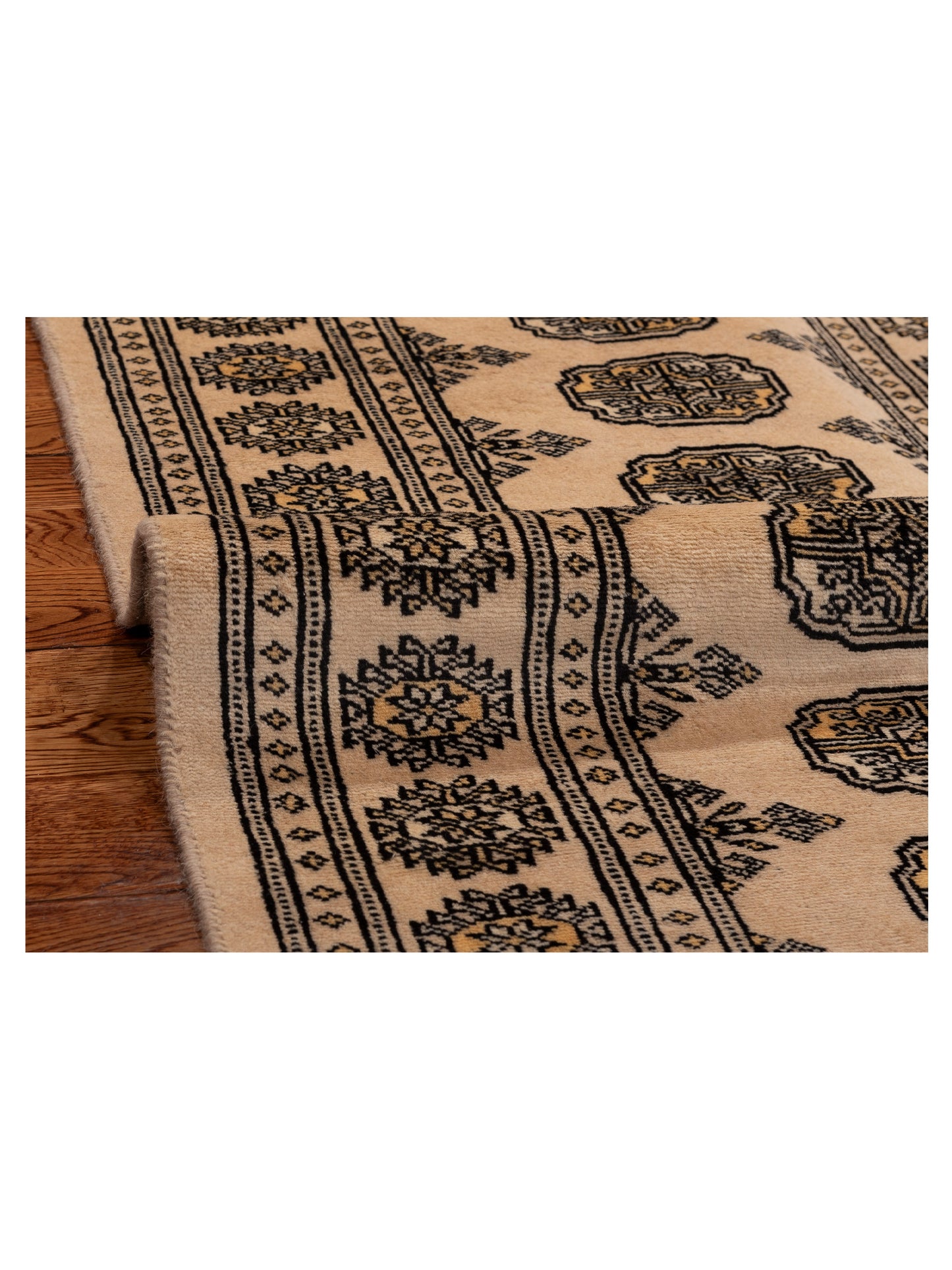 Bokhara 153446 Beige Beige 2.6x12.10 Hand Knotted Rug