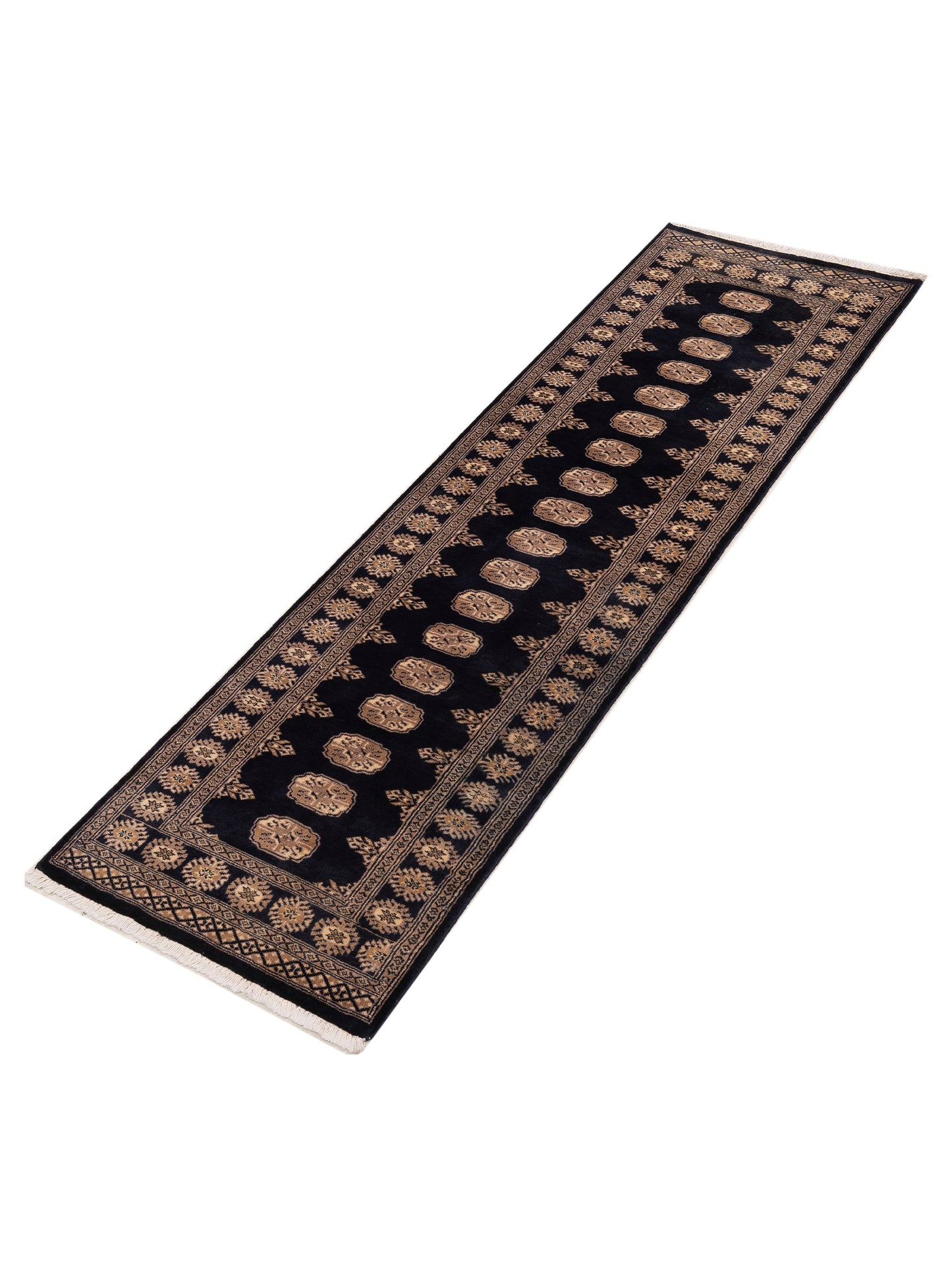 Bokhara 153447 Blue Blue 2.7x9.4 Hand Knotted Rug