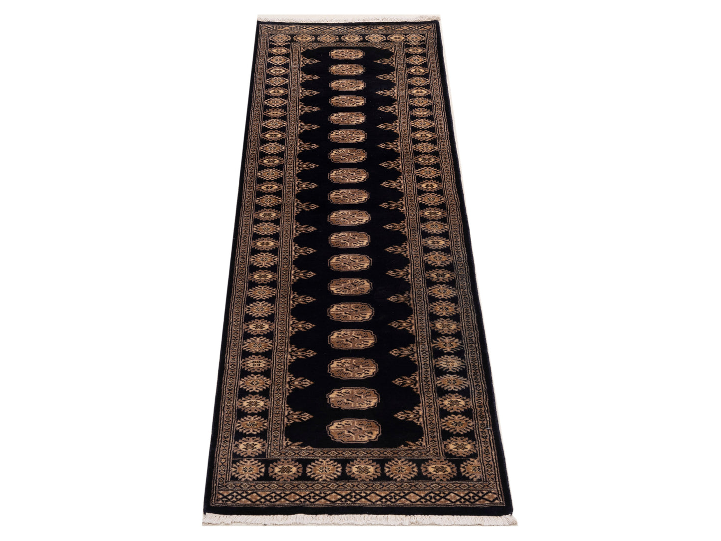 Bokhara 153447 Blue Blue 2.7x9.4 Hand Knotted Rug