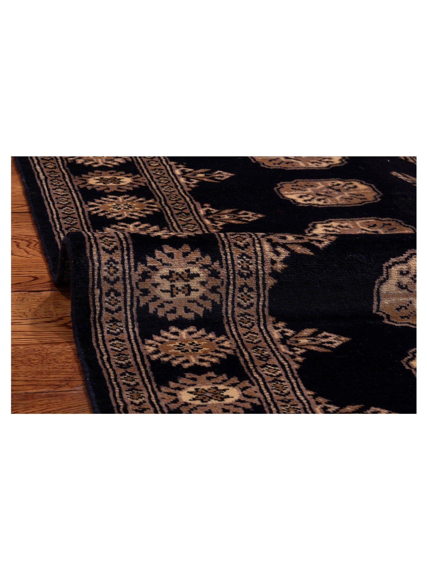 Bokhara 153447 Blue Blue 2.7x9.4 Hand Knotted Rug