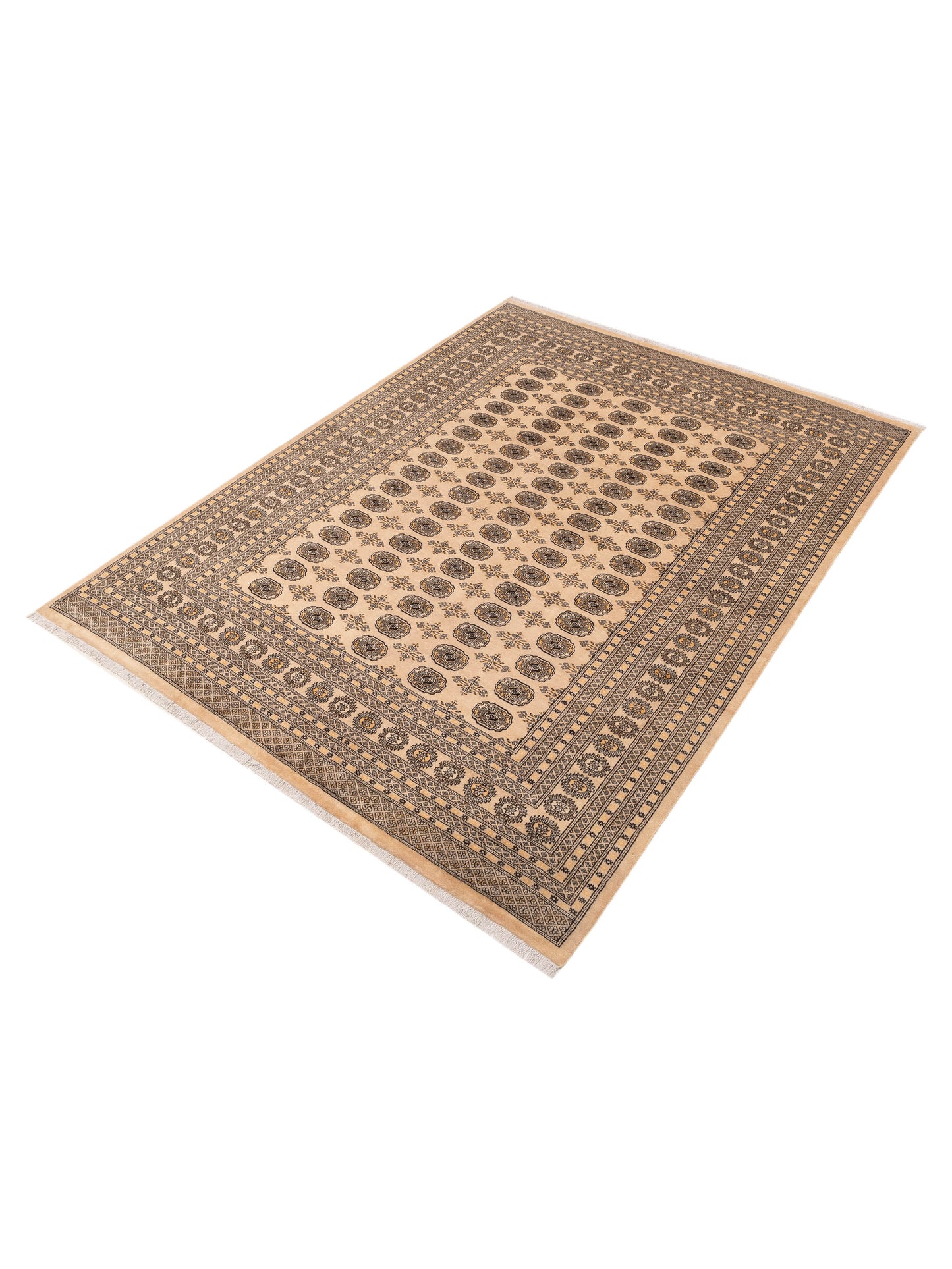 Bokhara 153454 Beige Beige 8.4x11 Hand Knotted Rug