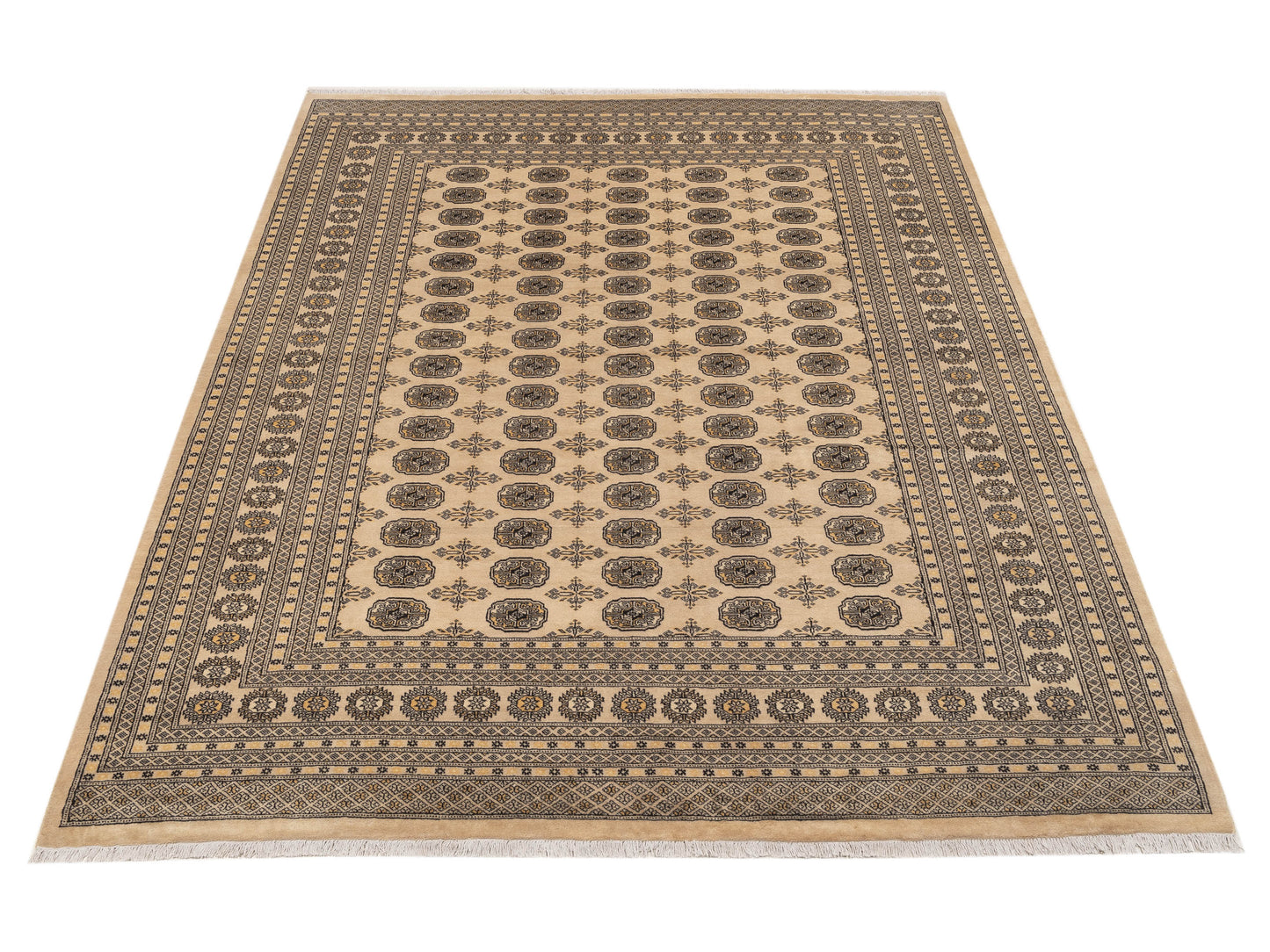 Bokhara 153454 Beige Beige 8.4x11 Hand Knotted Rug