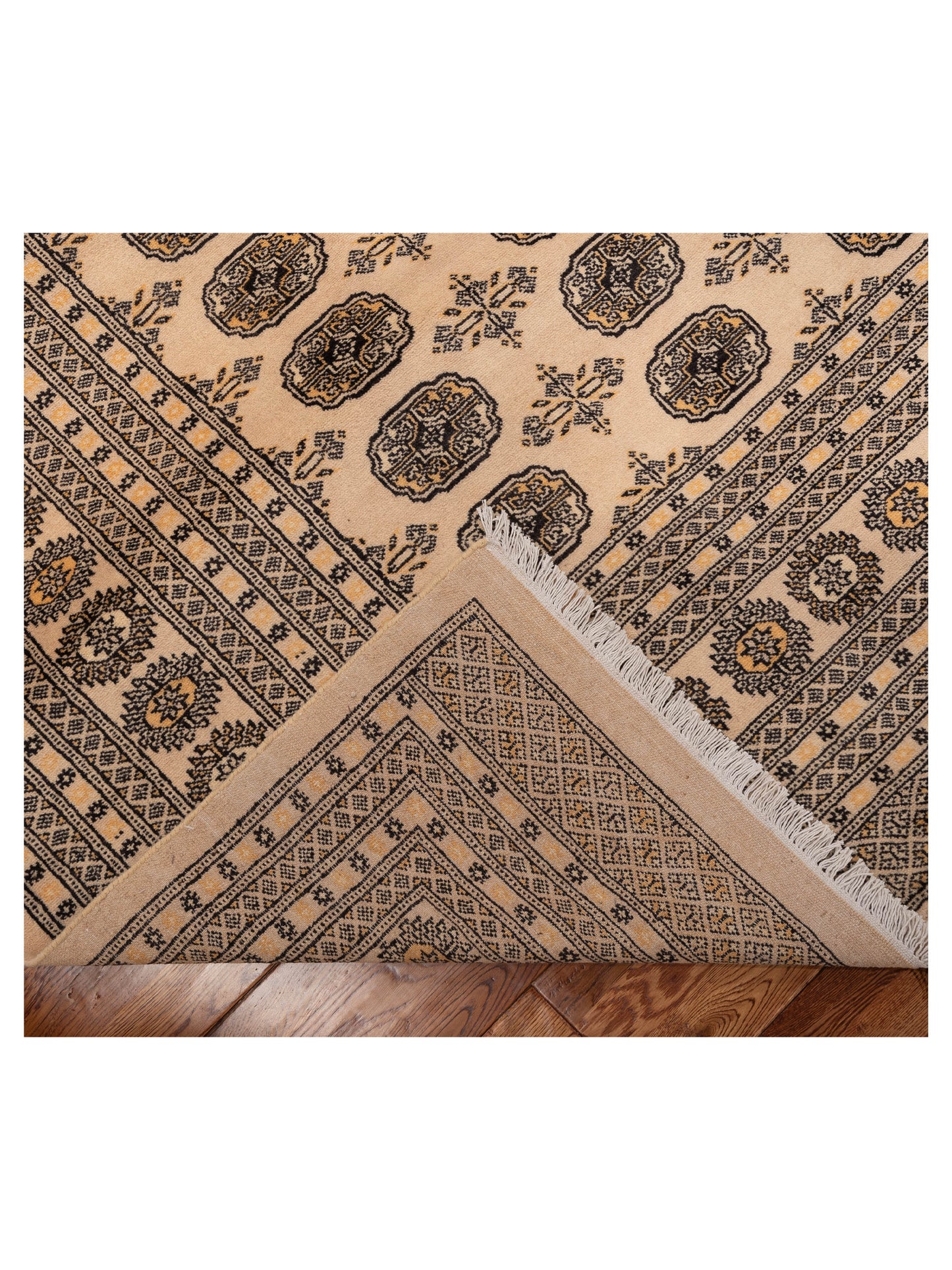 Bokhara 153454 Beige Beige 8.4x11 Hand Knotted Rug